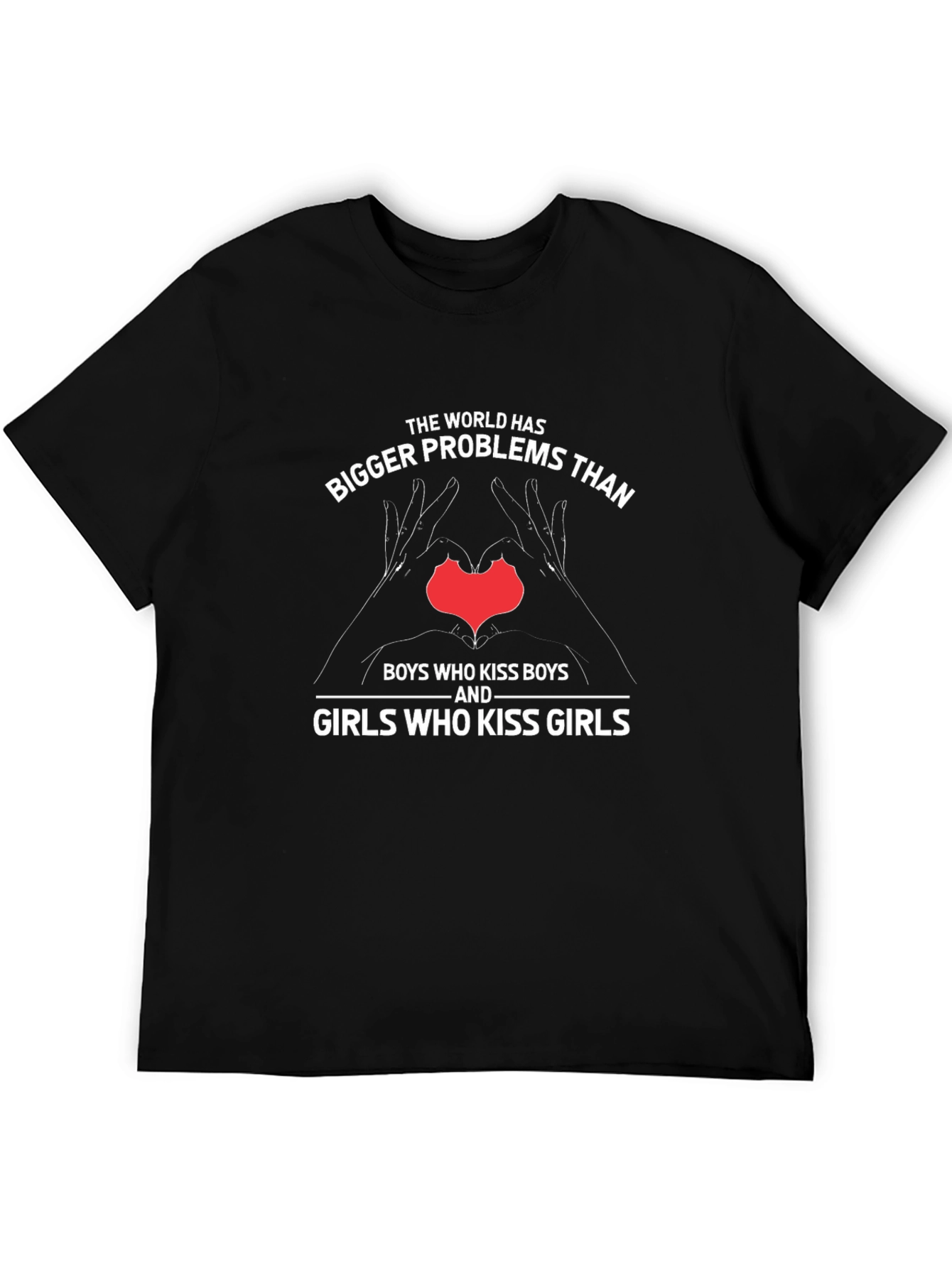 Black World Bigger Problems Graphic T-Shirt view 5