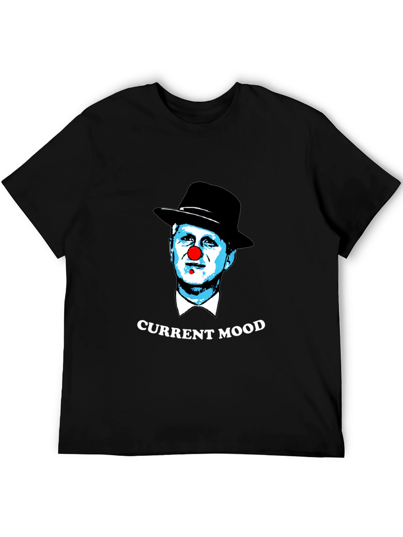 Black Current Mood Clown Graphic T-Shirt view 5