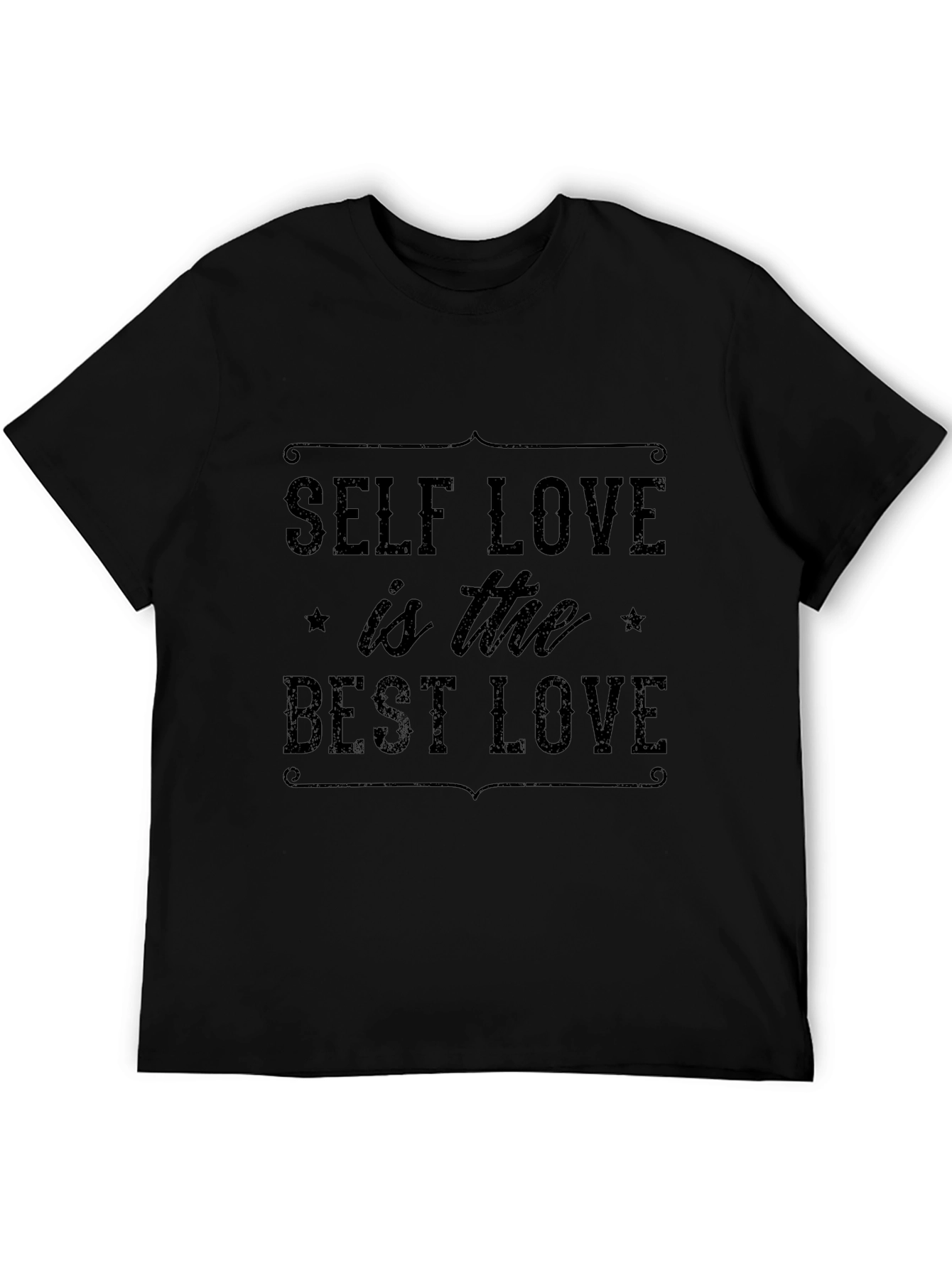 Black Self Love is the Best Love T-Shirt Black view 5