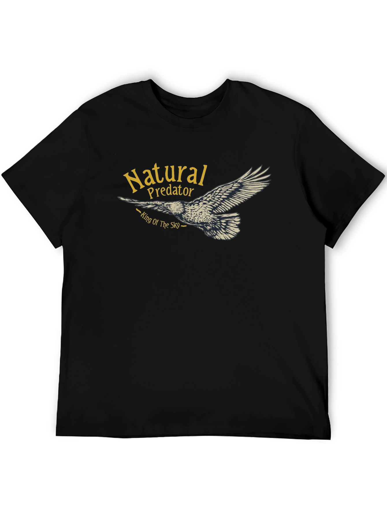 Black Natural Predator Eagle T-Shirt view 5