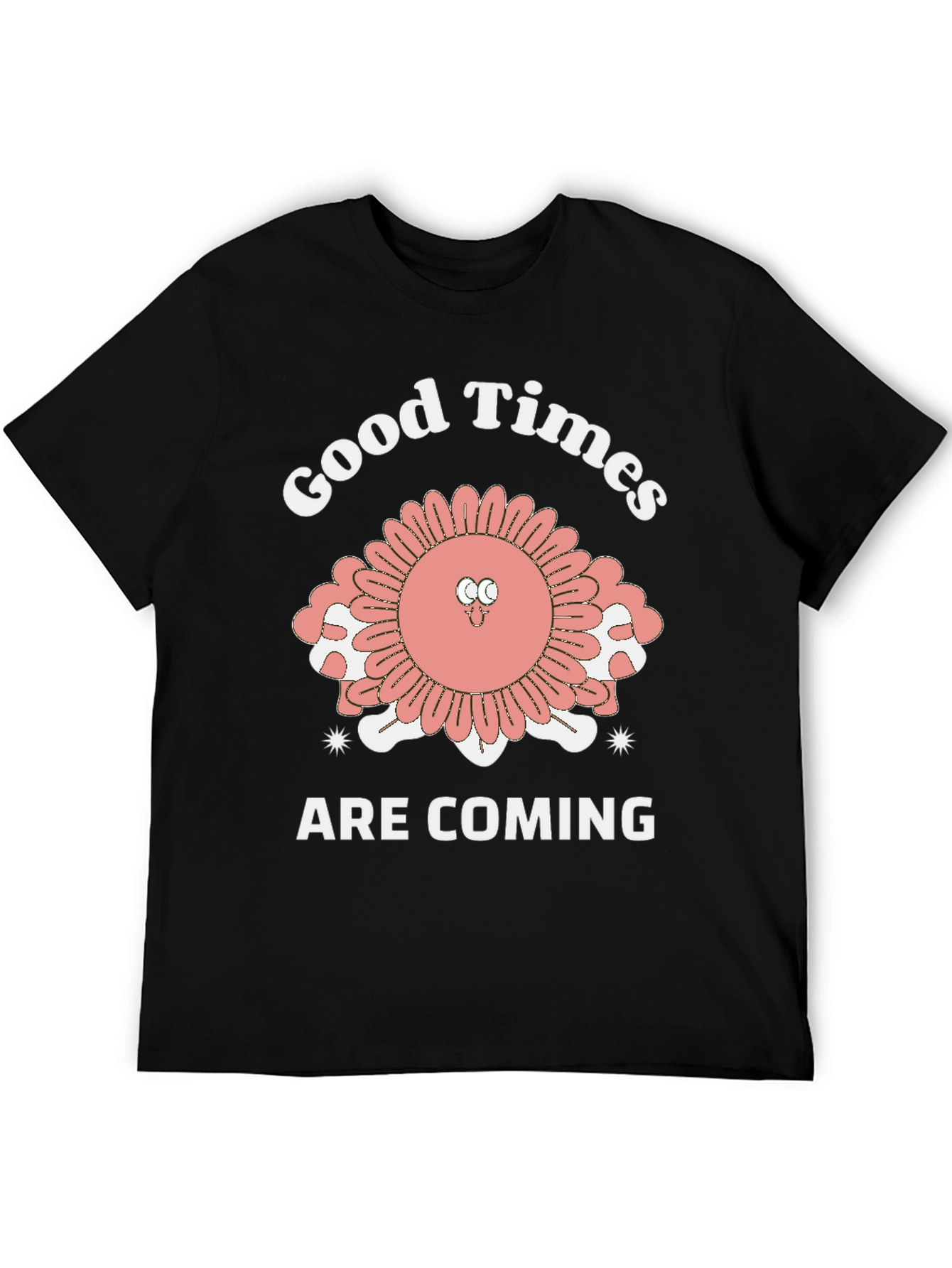 Black Good Times Are Coming T-Shirt - Quirky Retro Style view 5