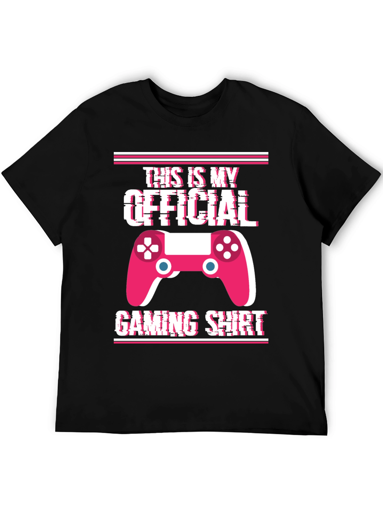 Black Official Gaming Shirt - Gamer T-Shirt view 5