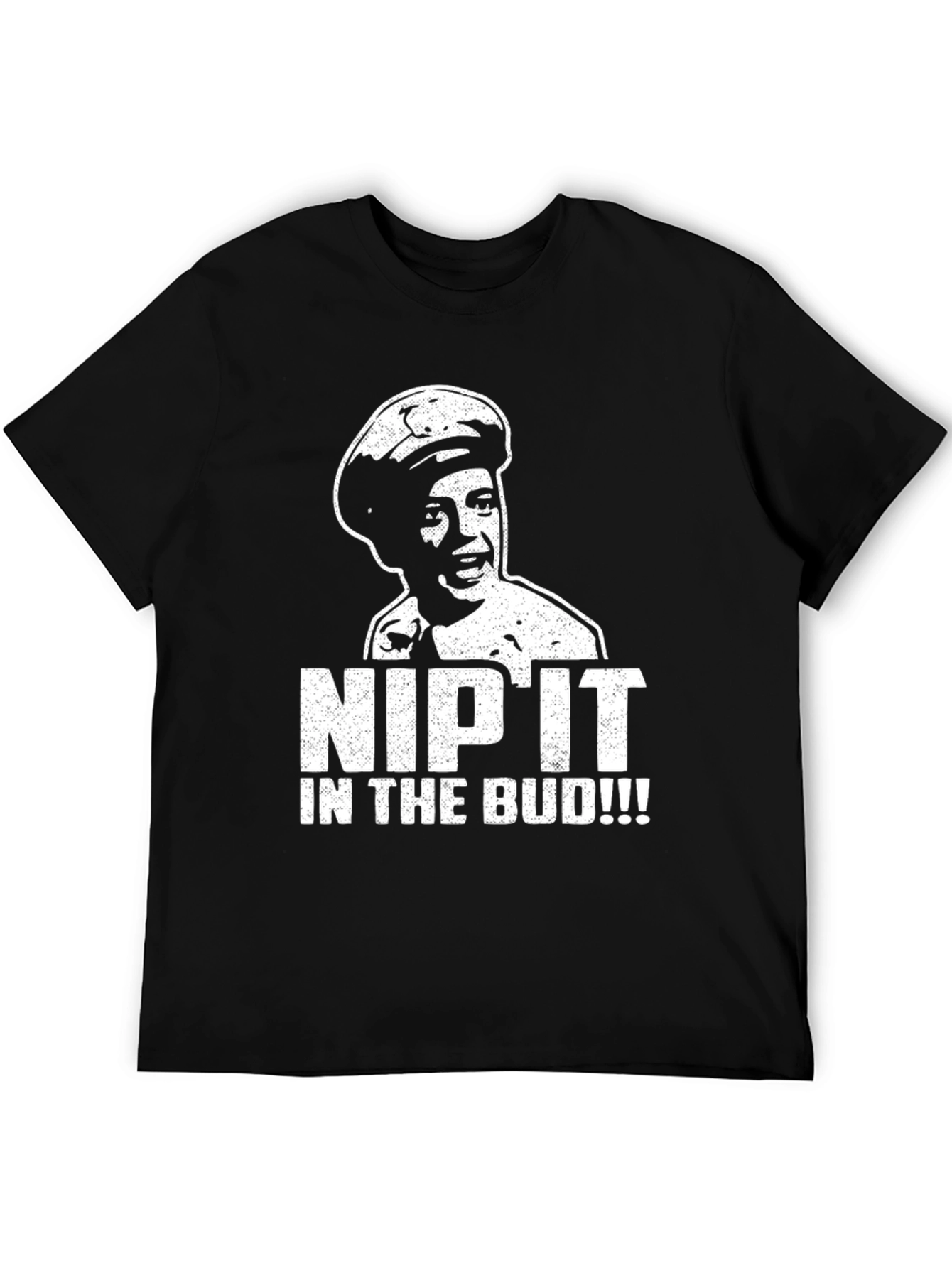 Black Nip It In The Bud T-Shirt view 5