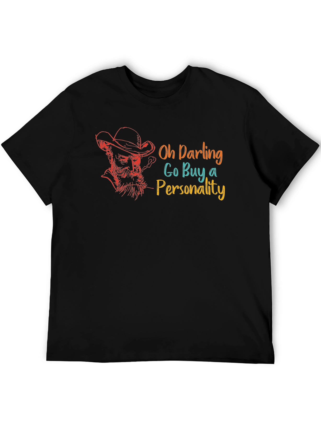 Black Oh Darling Buy A Personality Graphic T-Shirt view 5