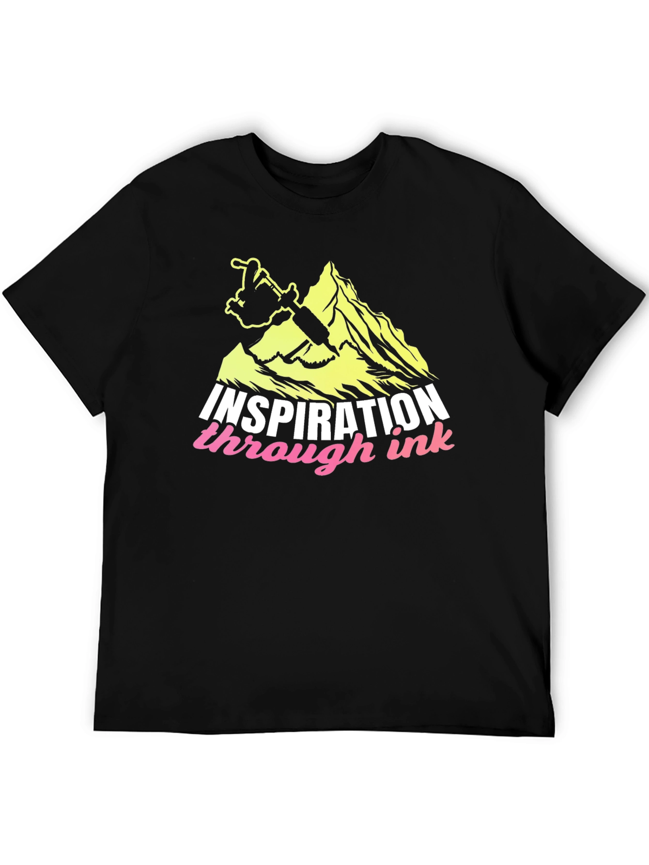 Black Inspiration Through Ink Black T-Shirt view 5