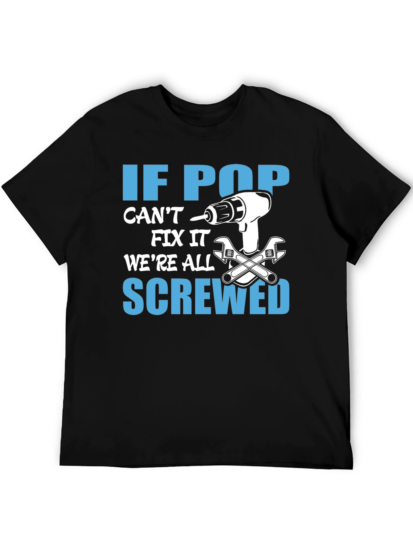 Black If Pop Can't Fix It T-Shirt view 5