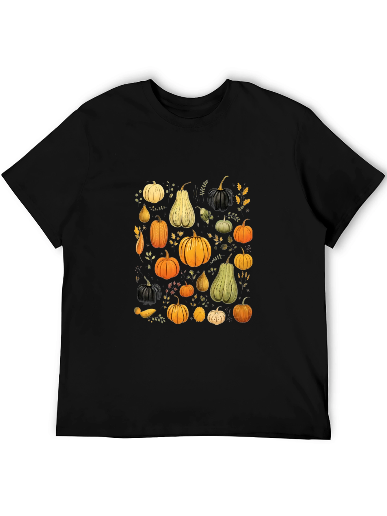 Black Pumpkin Patch Graphic Tee - Stylish Fall Apparel view 5