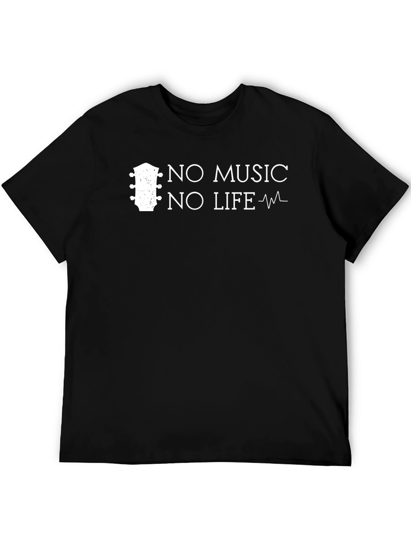 Black No Music No Life Graphic Tee view 5