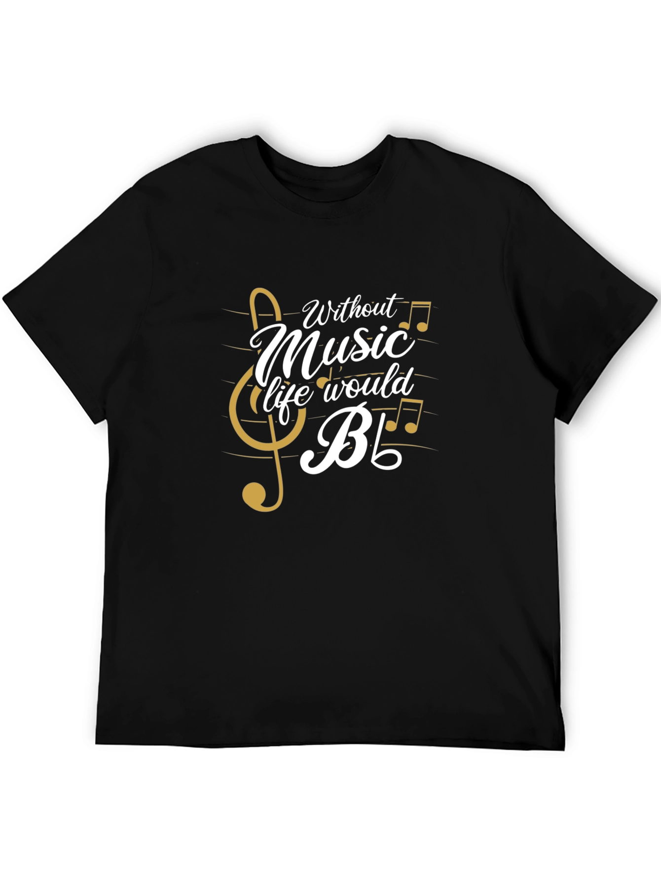 Black Music Lover Graphic Tee - Life Without Music view 5