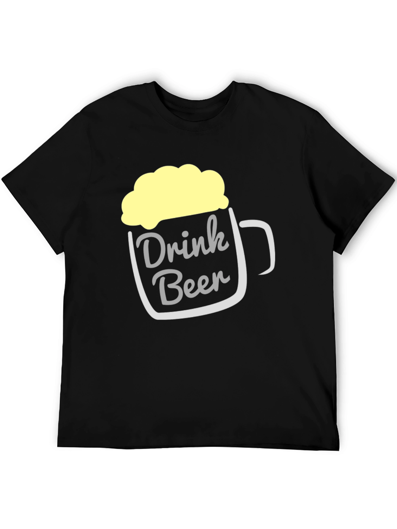 Black Drink Beer T-Shirt - Funny Beer Mug Design view 5