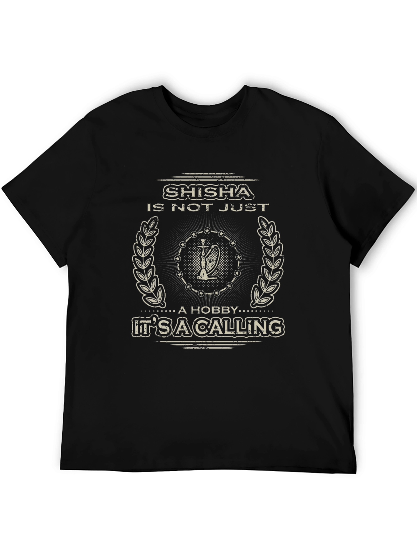 Black Shisha Calling Graphic Tee - Stylish Hobby T-Shirt view 5