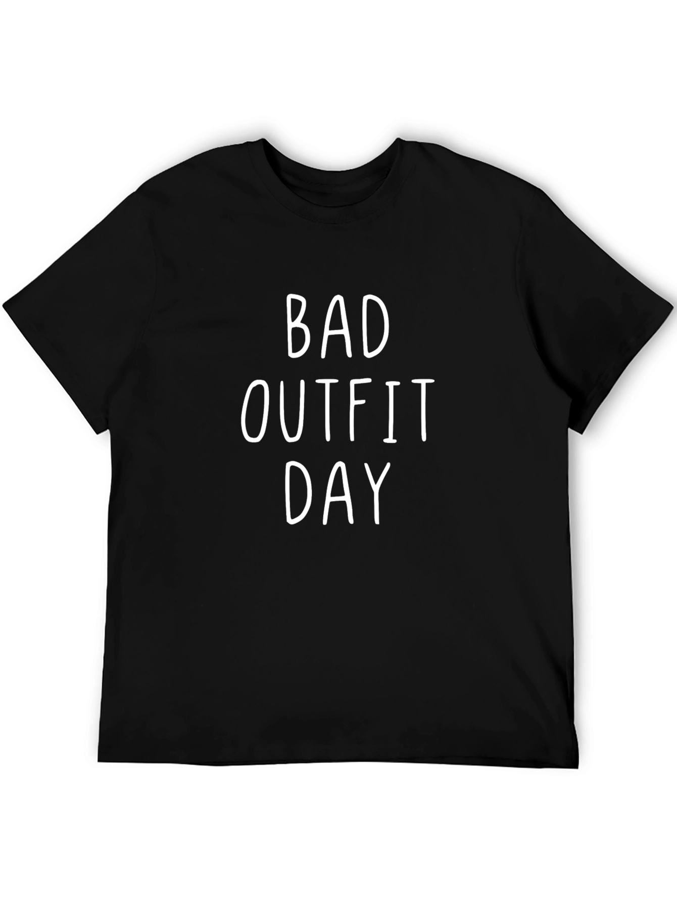 Black Bad Outfit Day T-Shirt - Unisex Casual Tee view 5