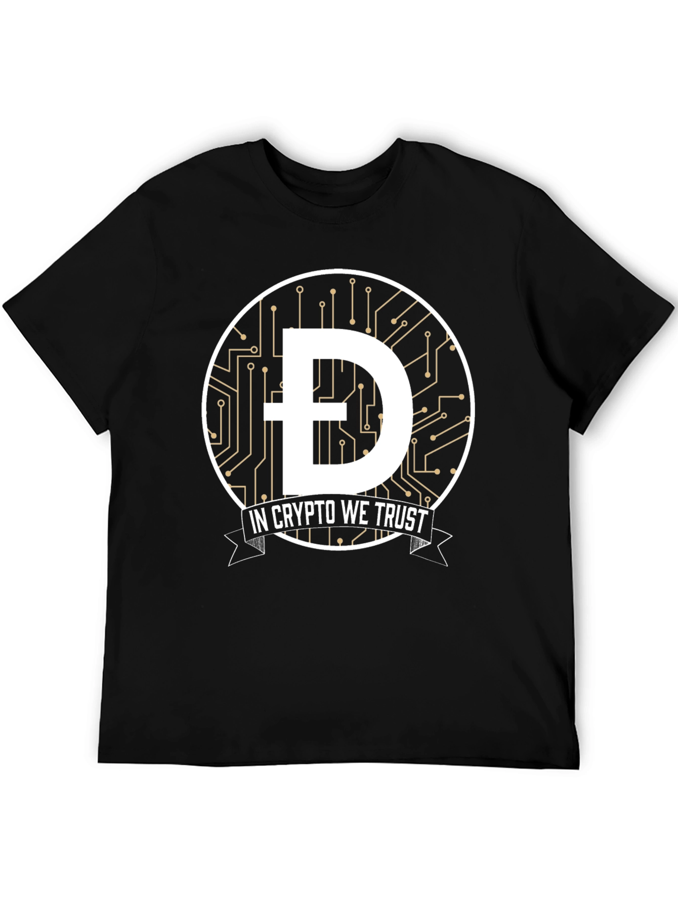 Black In Crypto We Trust Black T-Shirt view 5