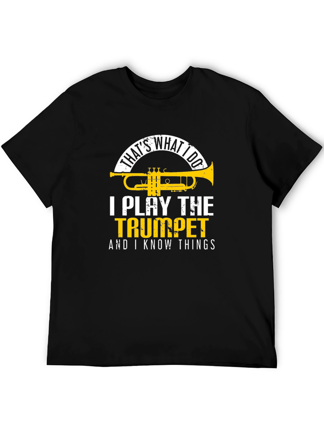 Black Trumpet Player T-Shirt: That's What I Do! view 5