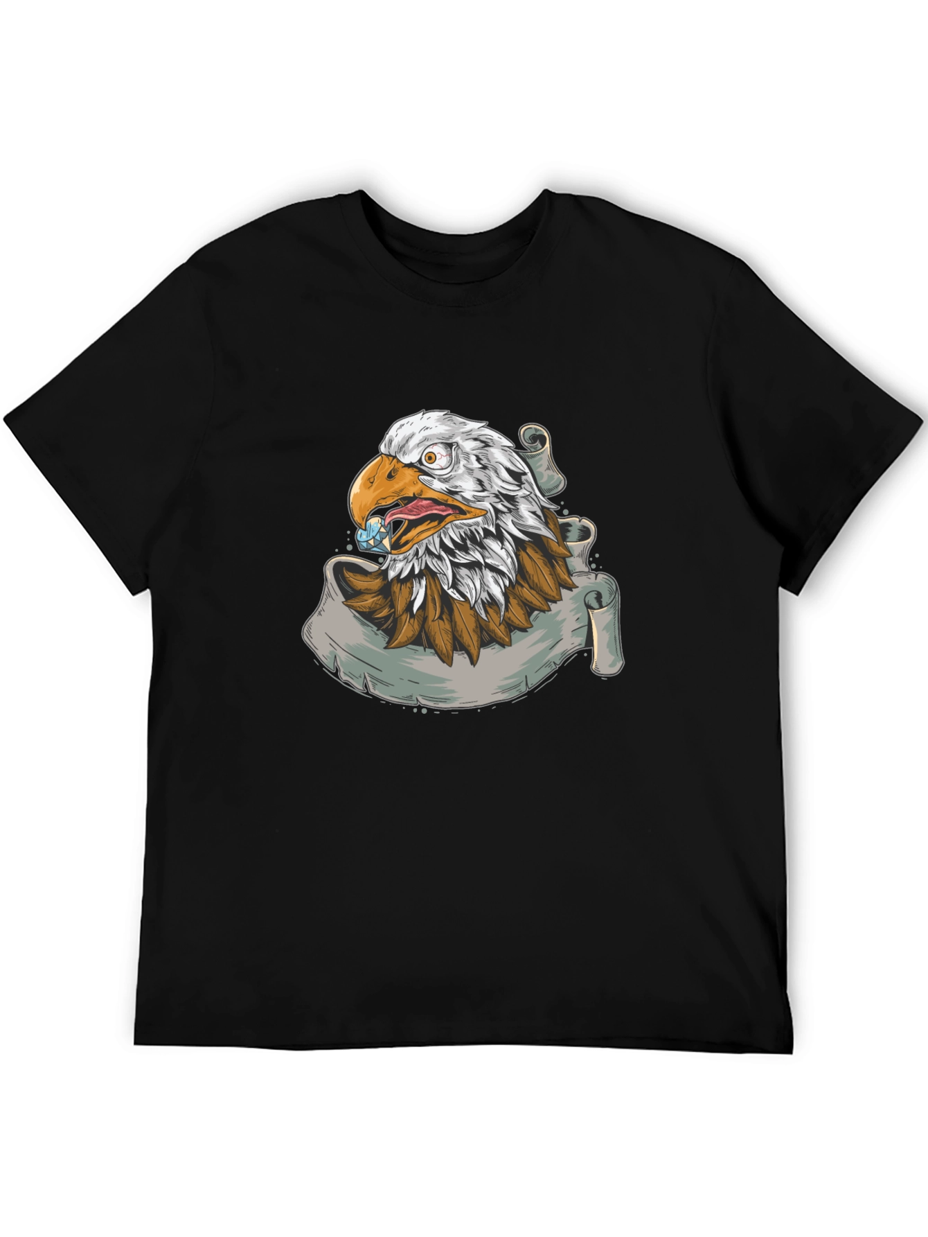 Black Eagle Graphic Print T-Shirt view 5