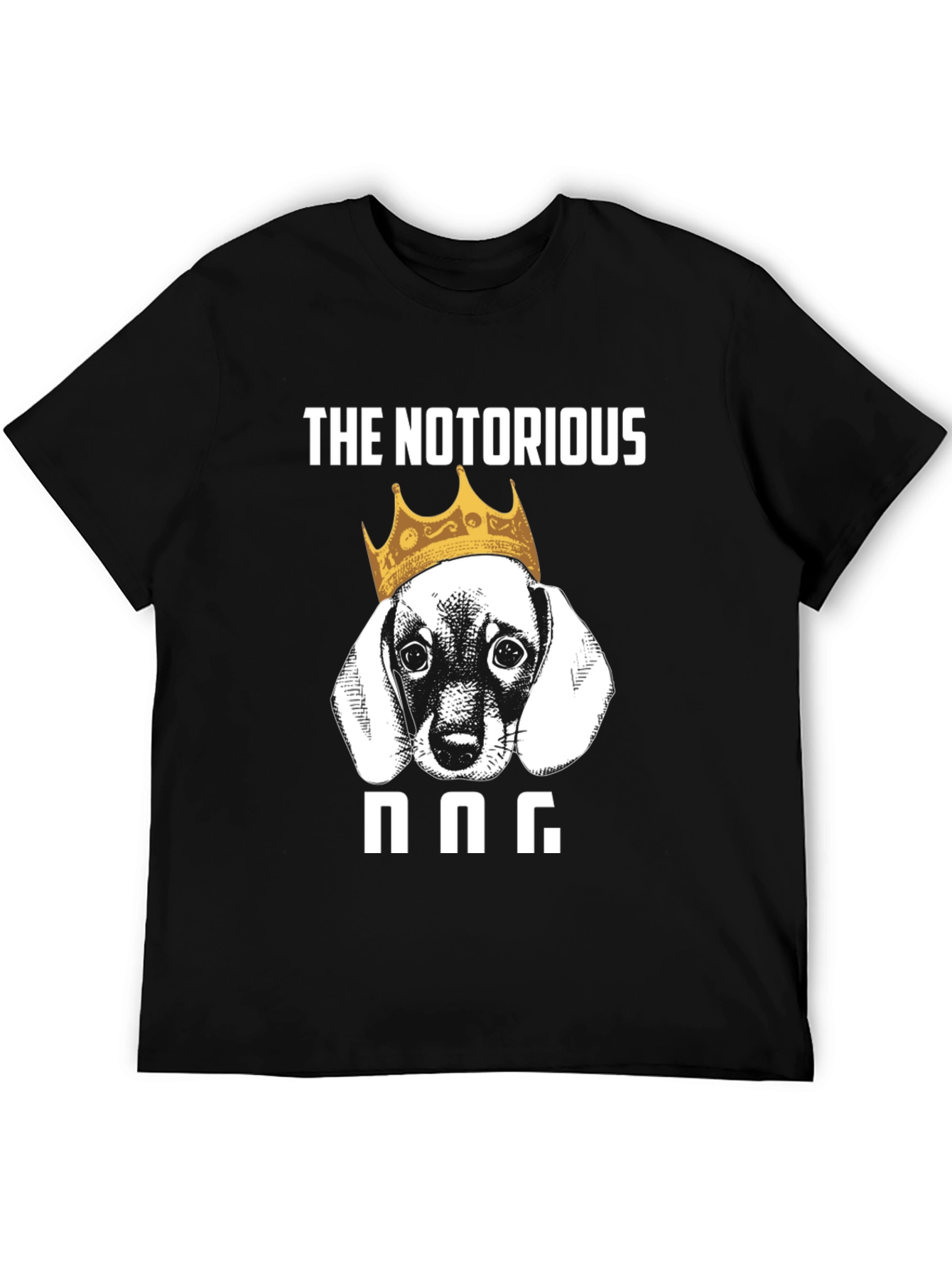 Black The Notorious DOG T-Shirt - Funny Dachshund Tee view 5