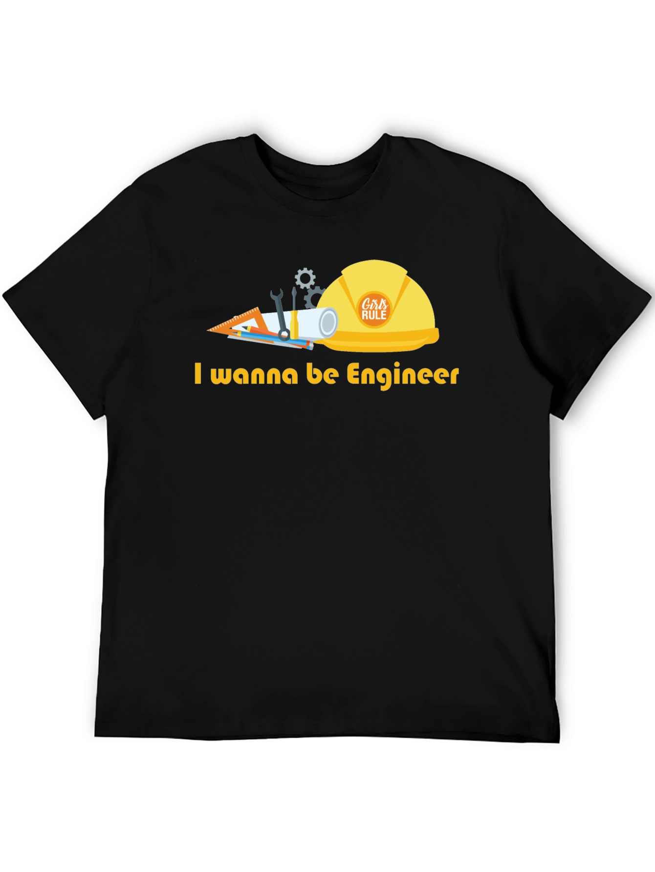 Black Engineer in Training Graphic T-Shirt view 5