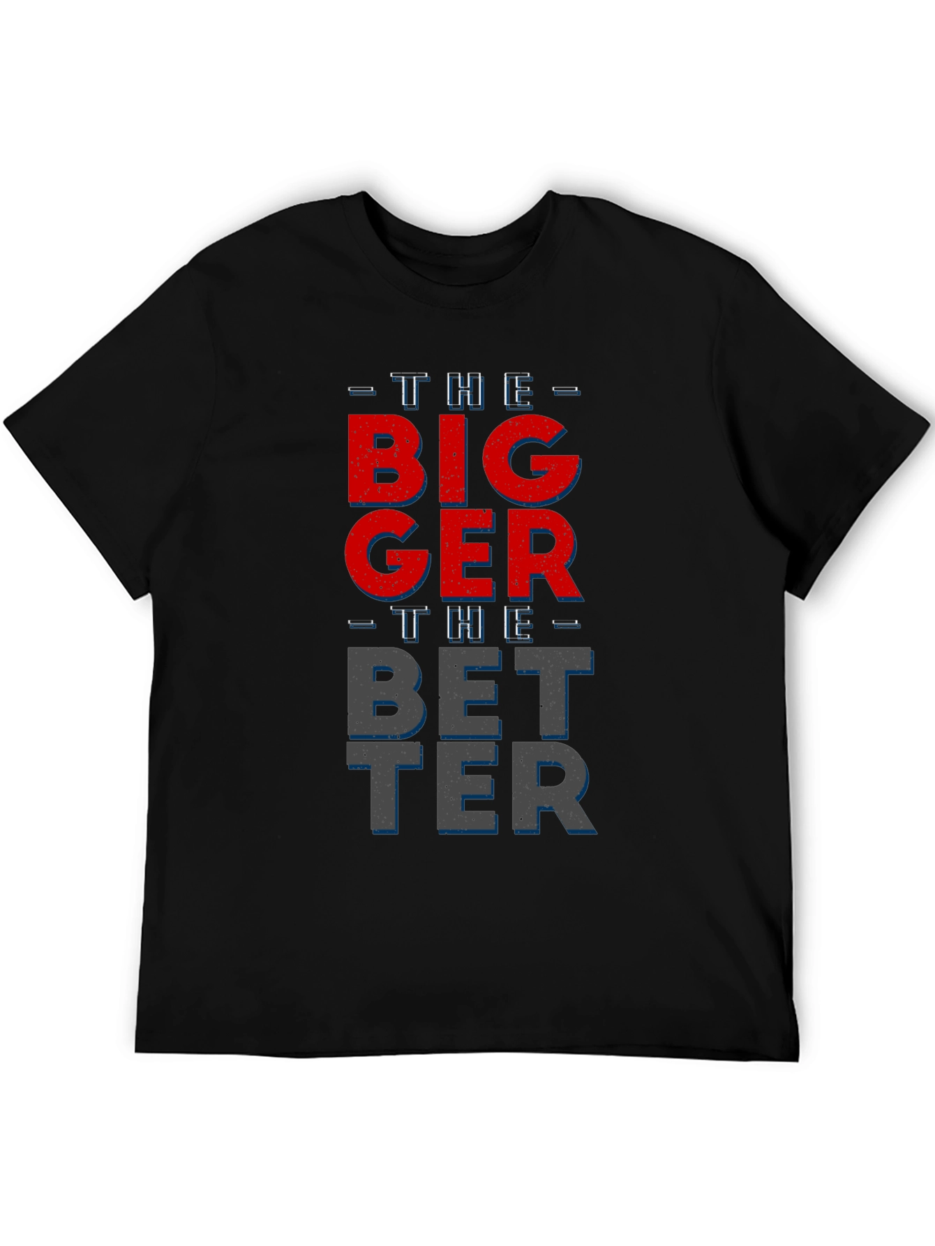 Black Bigger Better Graphic T-Shirt - Men's Black Tee view 5
