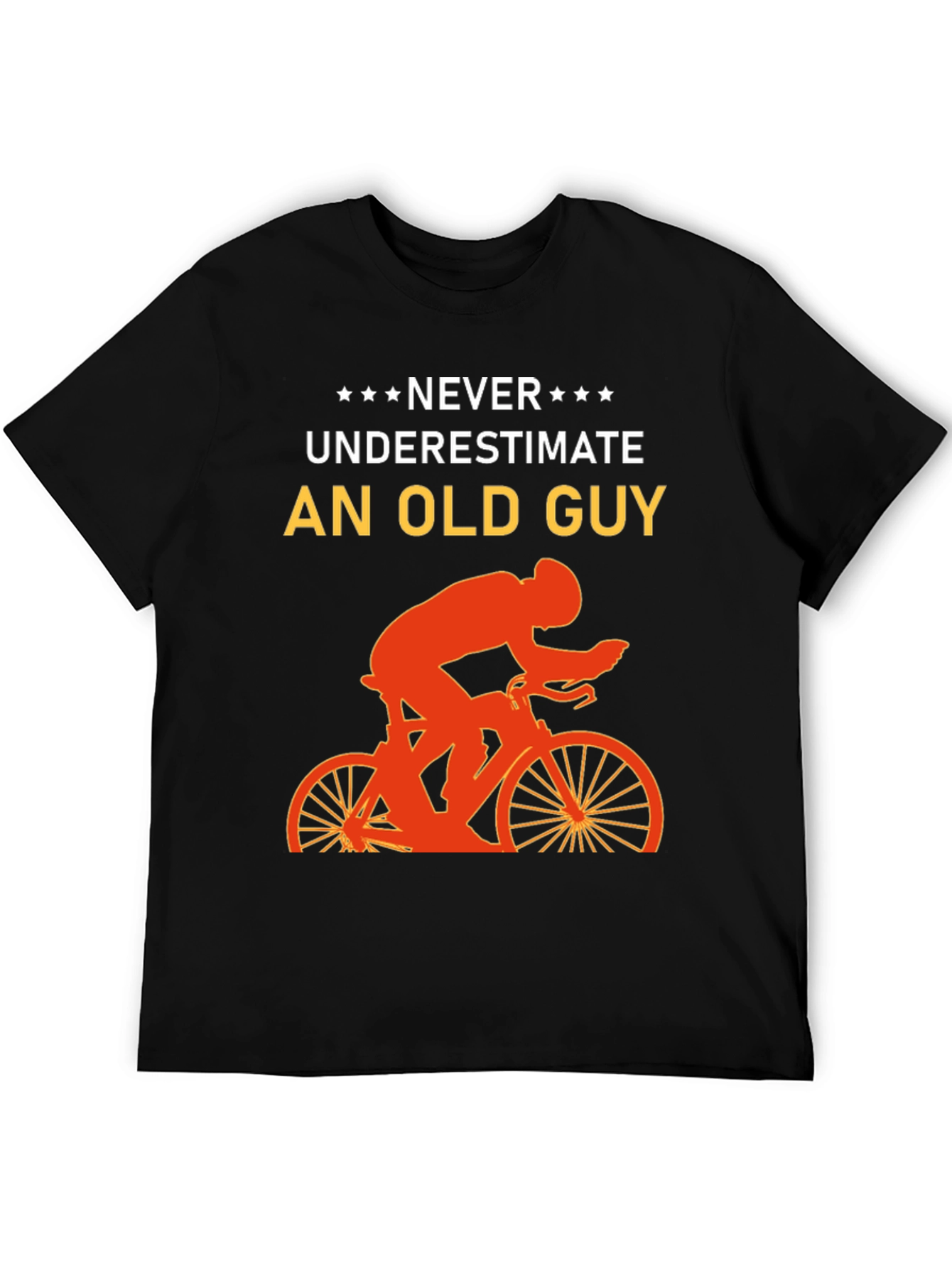 Black Never Underestimate An Old Guy T-Shirt view 5