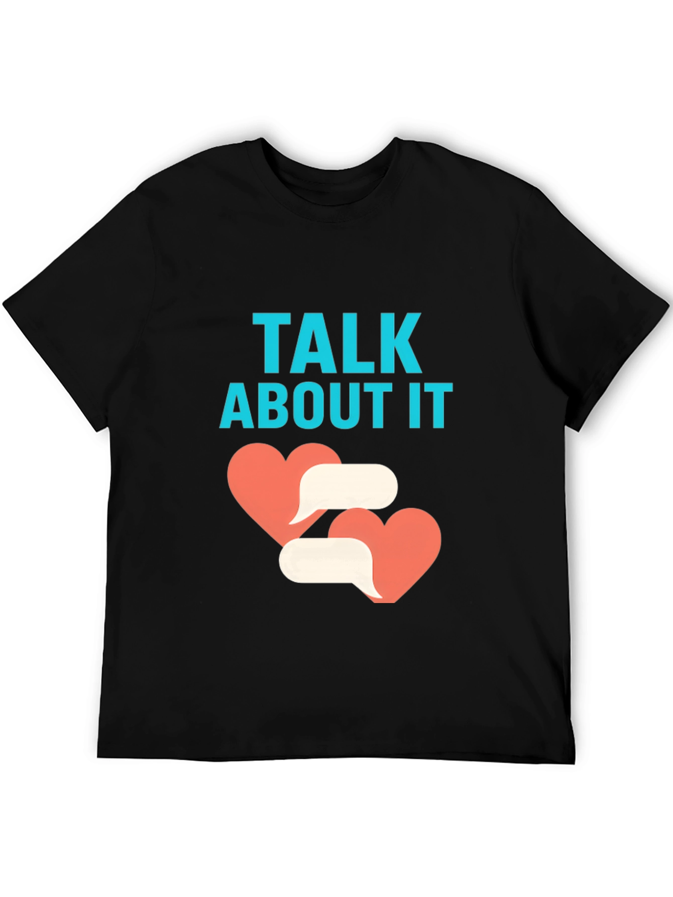 Black Talk About It Black Graphic Tee view 5