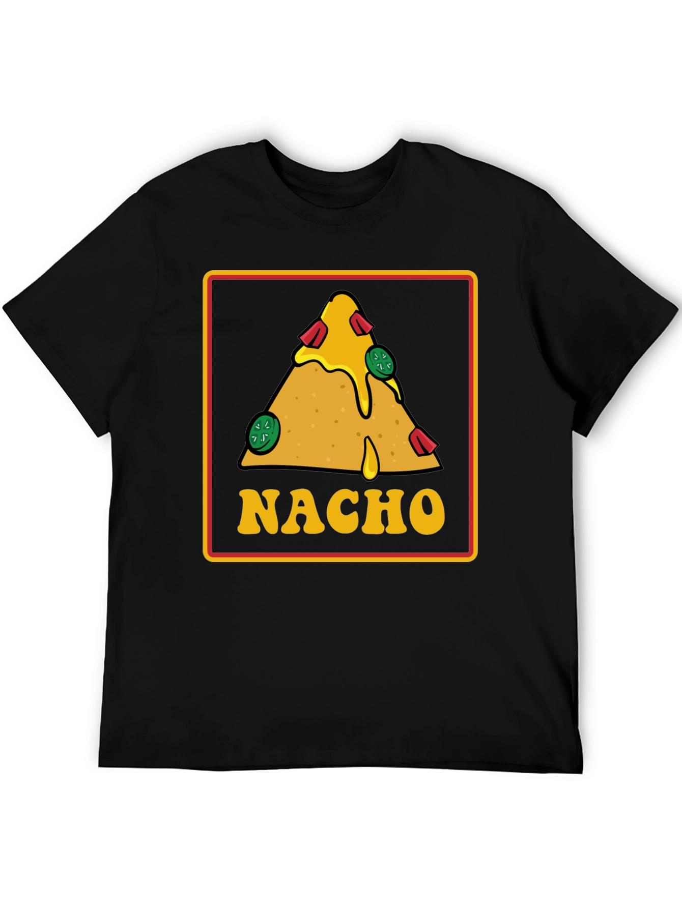 Black Nacho T-Shirt: Foodie Fun! view 5