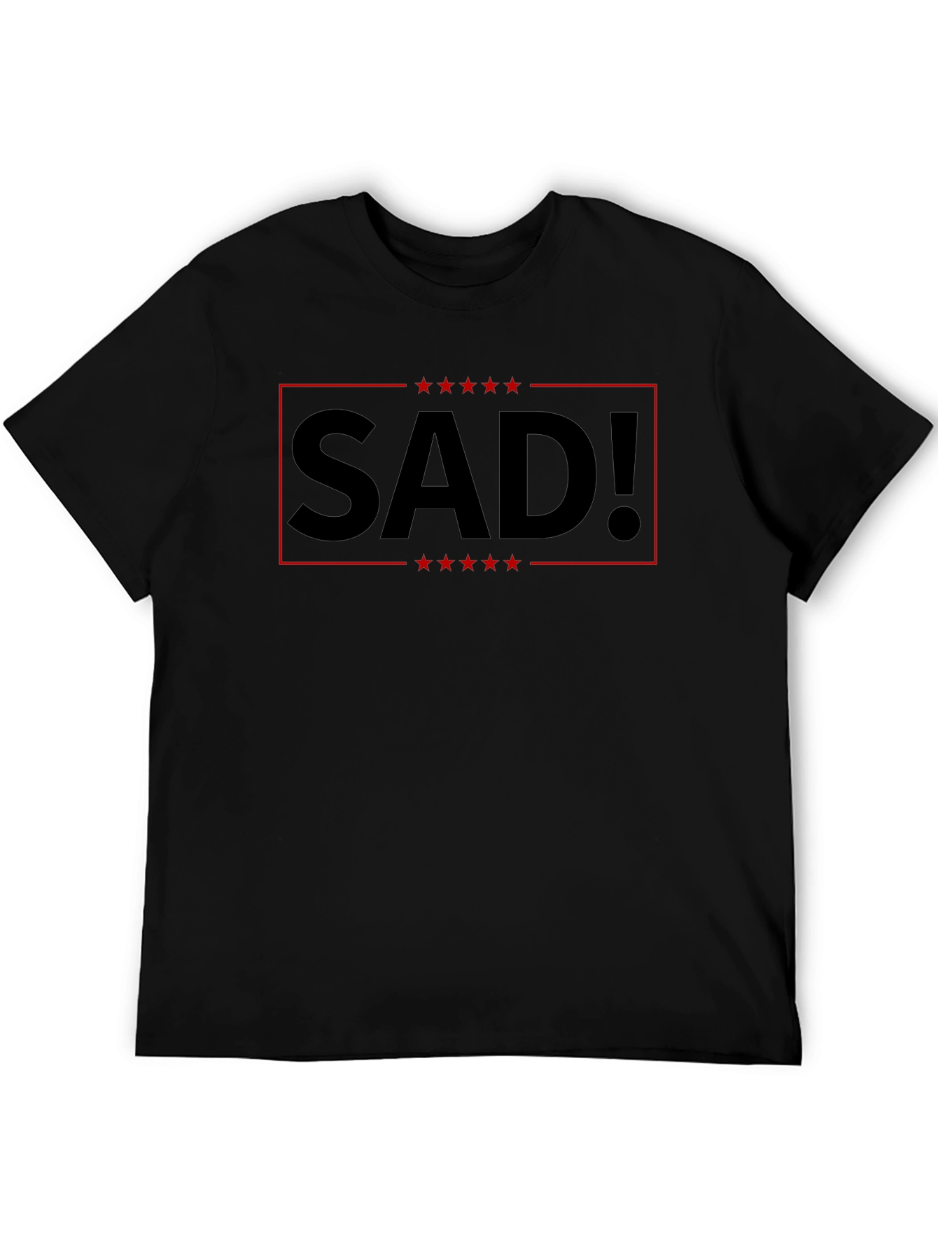 Black SAD! Graphic Tee - Political Statement T-Shirt view 5