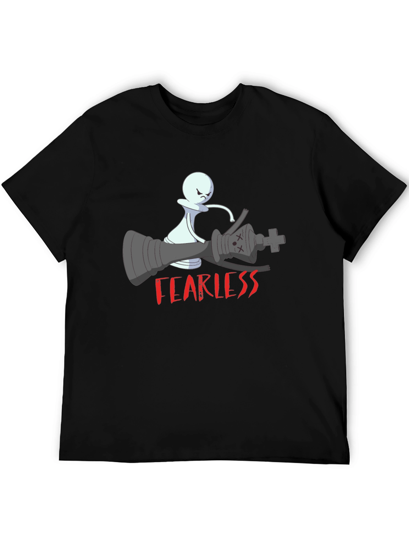 Fearless Chess Piece Graphic T-Shirt - 5