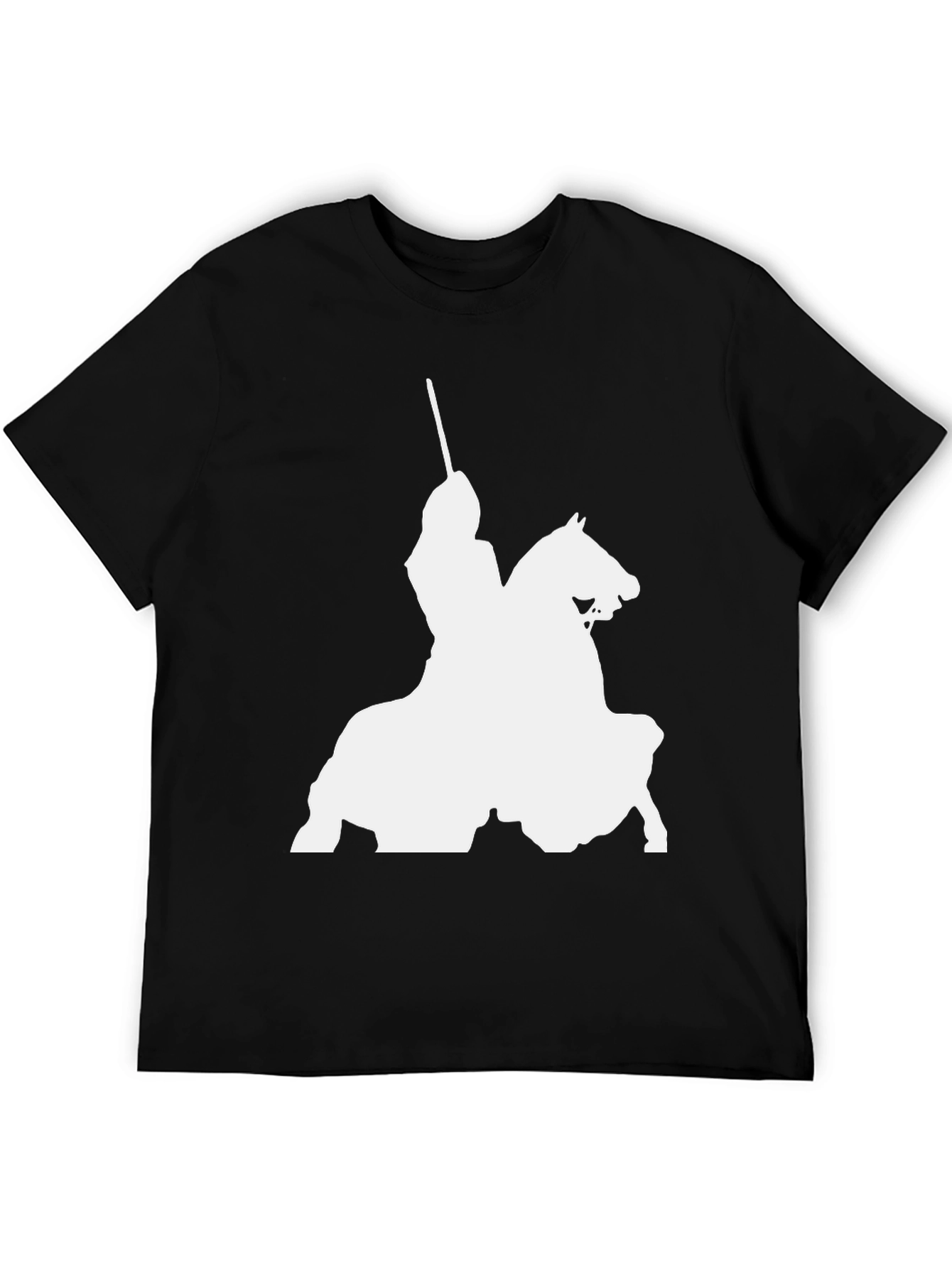 Black Knight On Horse T-Shirt - Bold Graphic Tee view 5