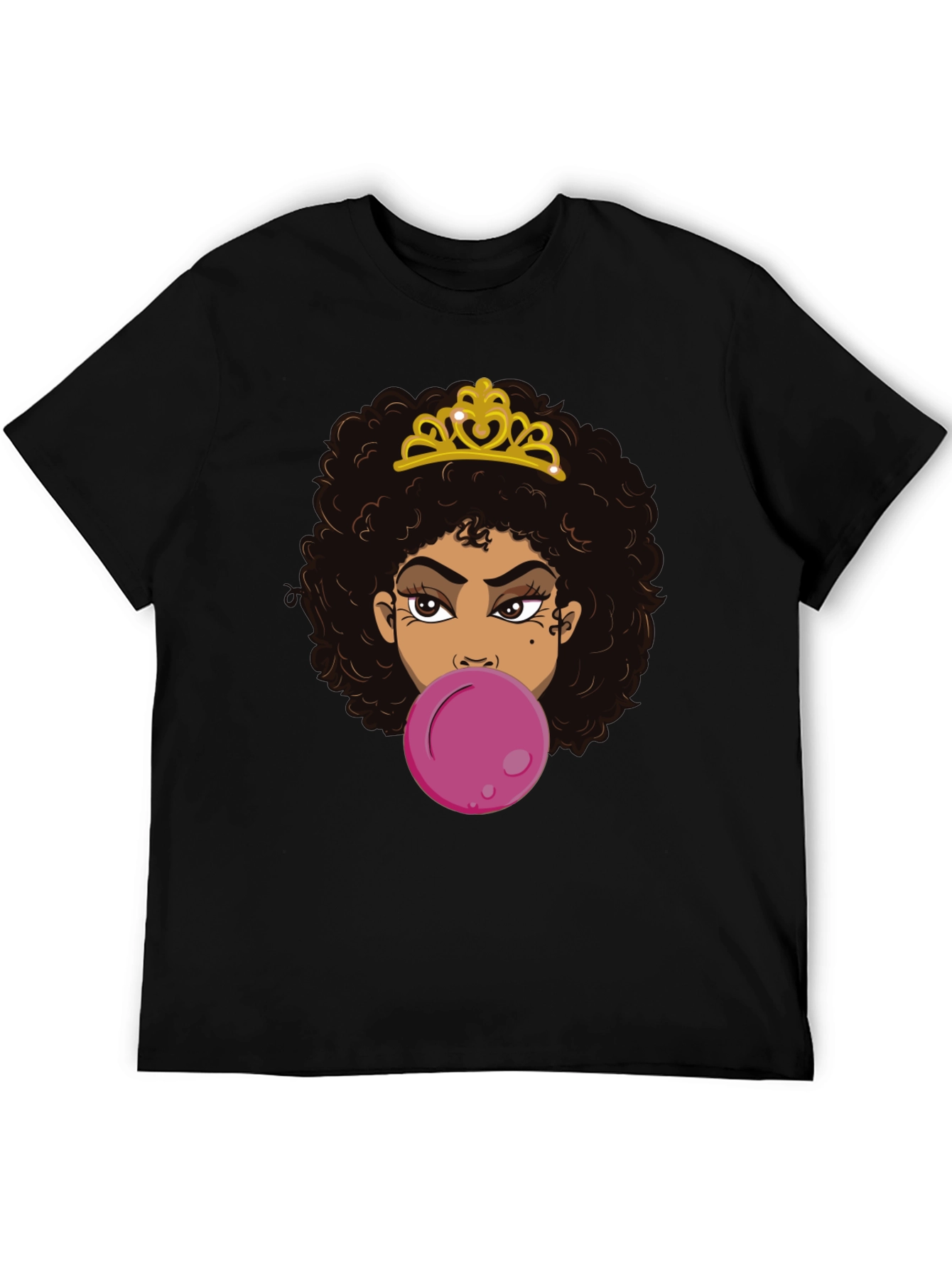 Black Queen Bubble Gum T-Shirt - Black view 5