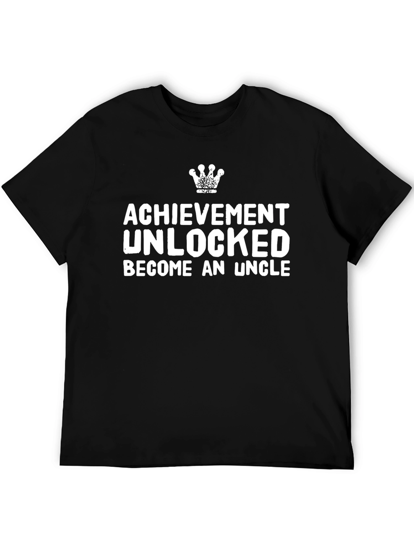 Black Achievement Unlocked Uncle T-Shirt view 5