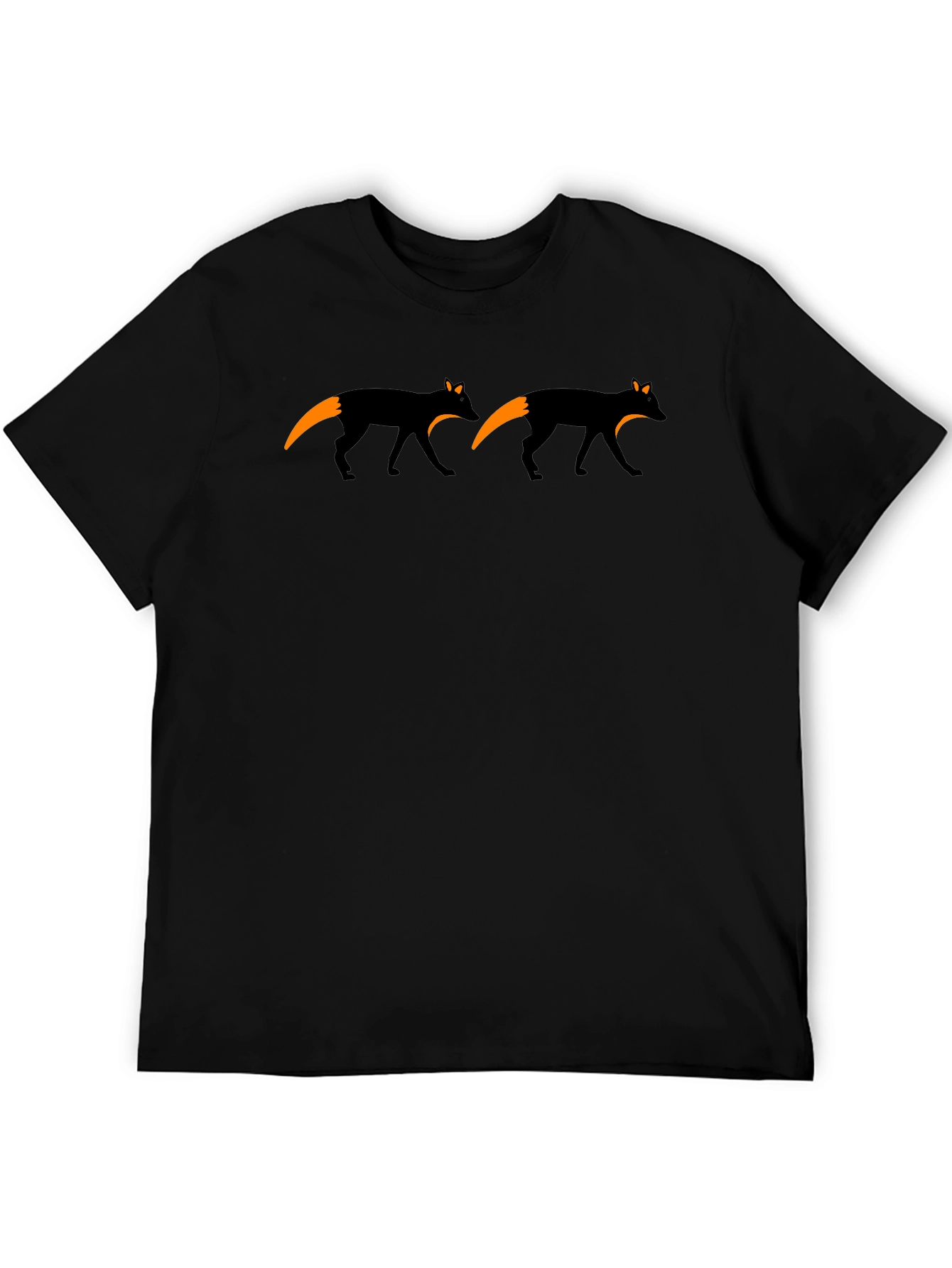 Black Fox Graphic Black T-Shirt view 5