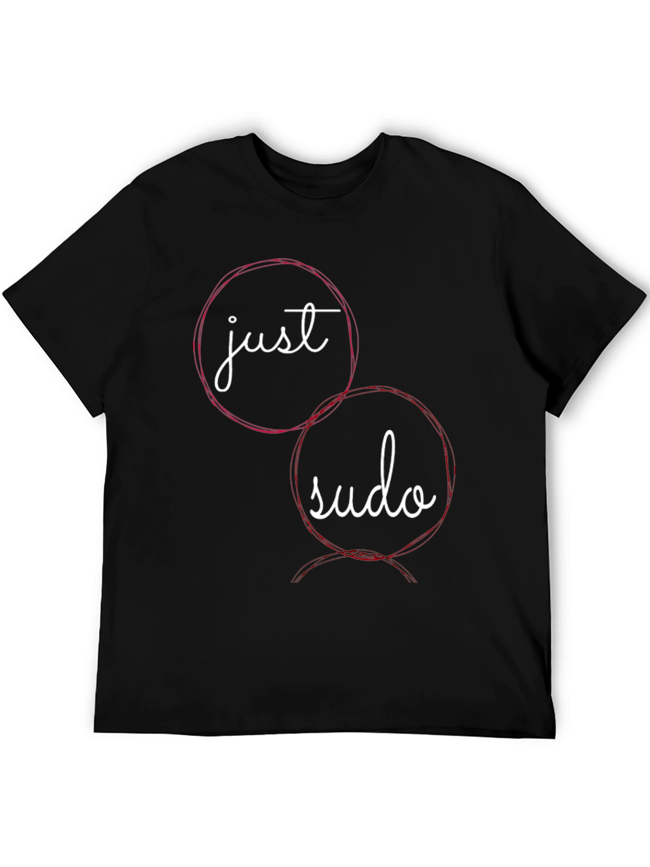 Just Sudo T-Shirt - Black Crew Neck Tee for Developers - 5