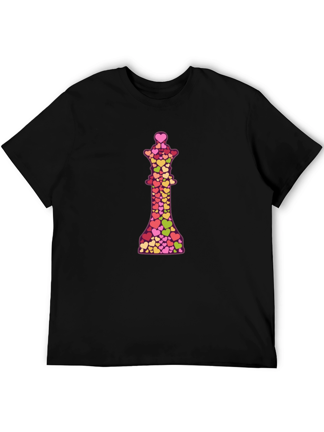 Black Heart Queen Graphic Black T-Shirt view 5
