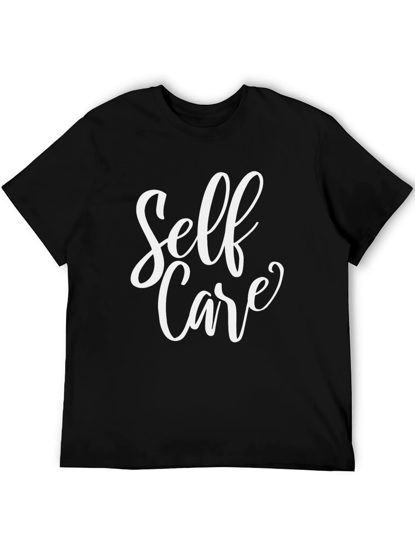 Black Self Care Graphic Tee - Black Unisex T-Shirt view 5
