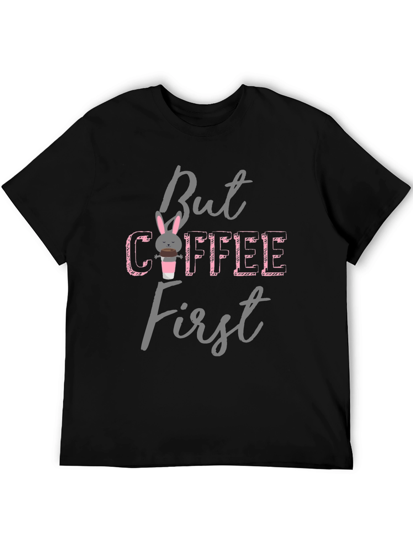 Black But Coffee First Bunny T-Shirt view 5