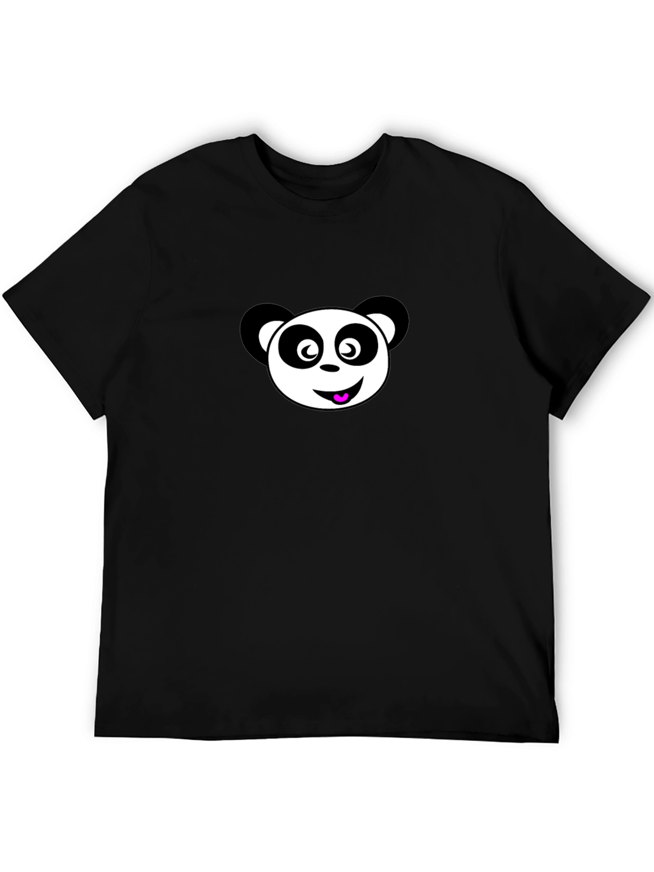 Black Panda Graphic Black T-Shirt view 5