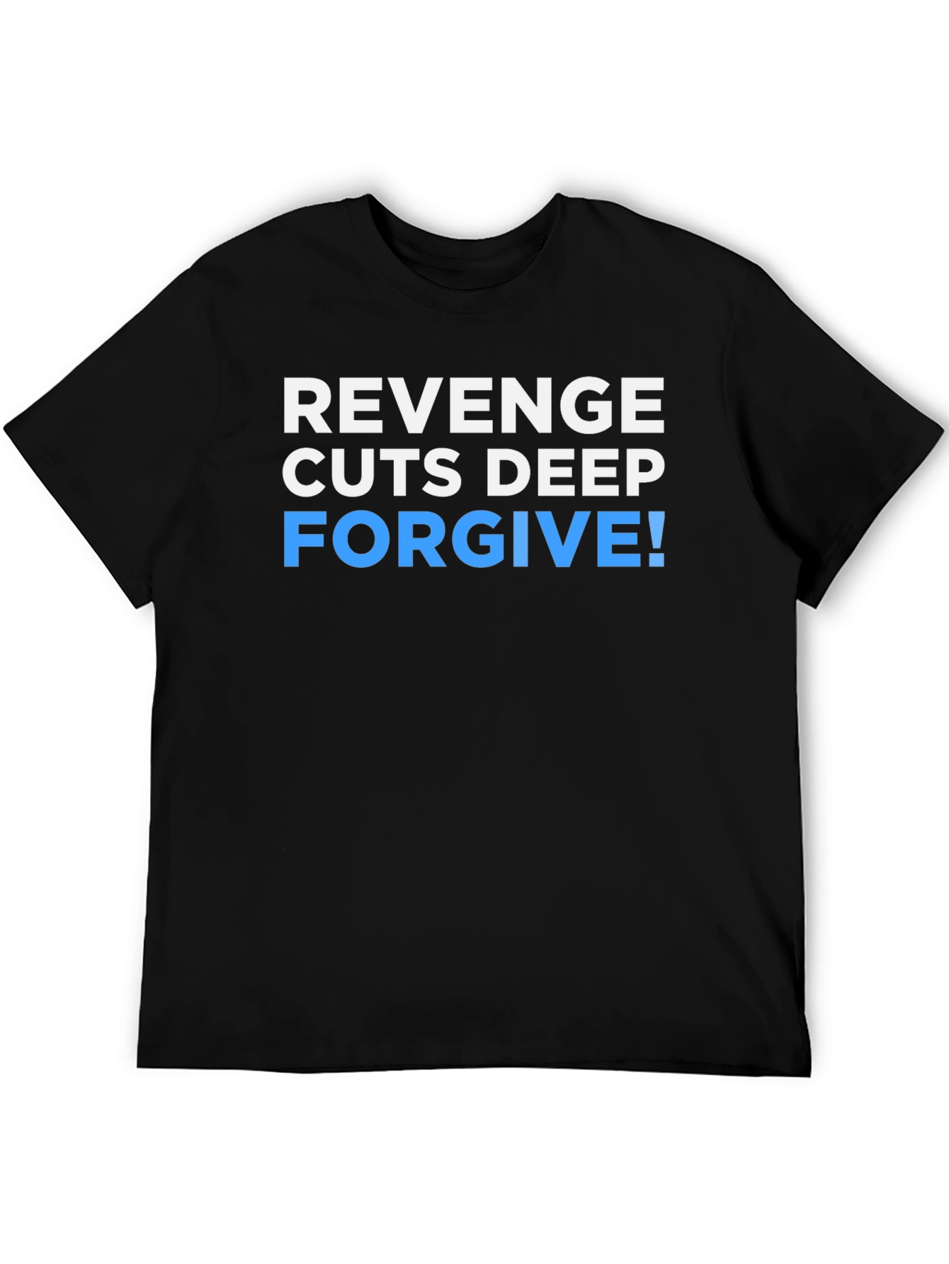 Black Revenge Cuts Deep Forgive Graphic T-Shirt view 5
