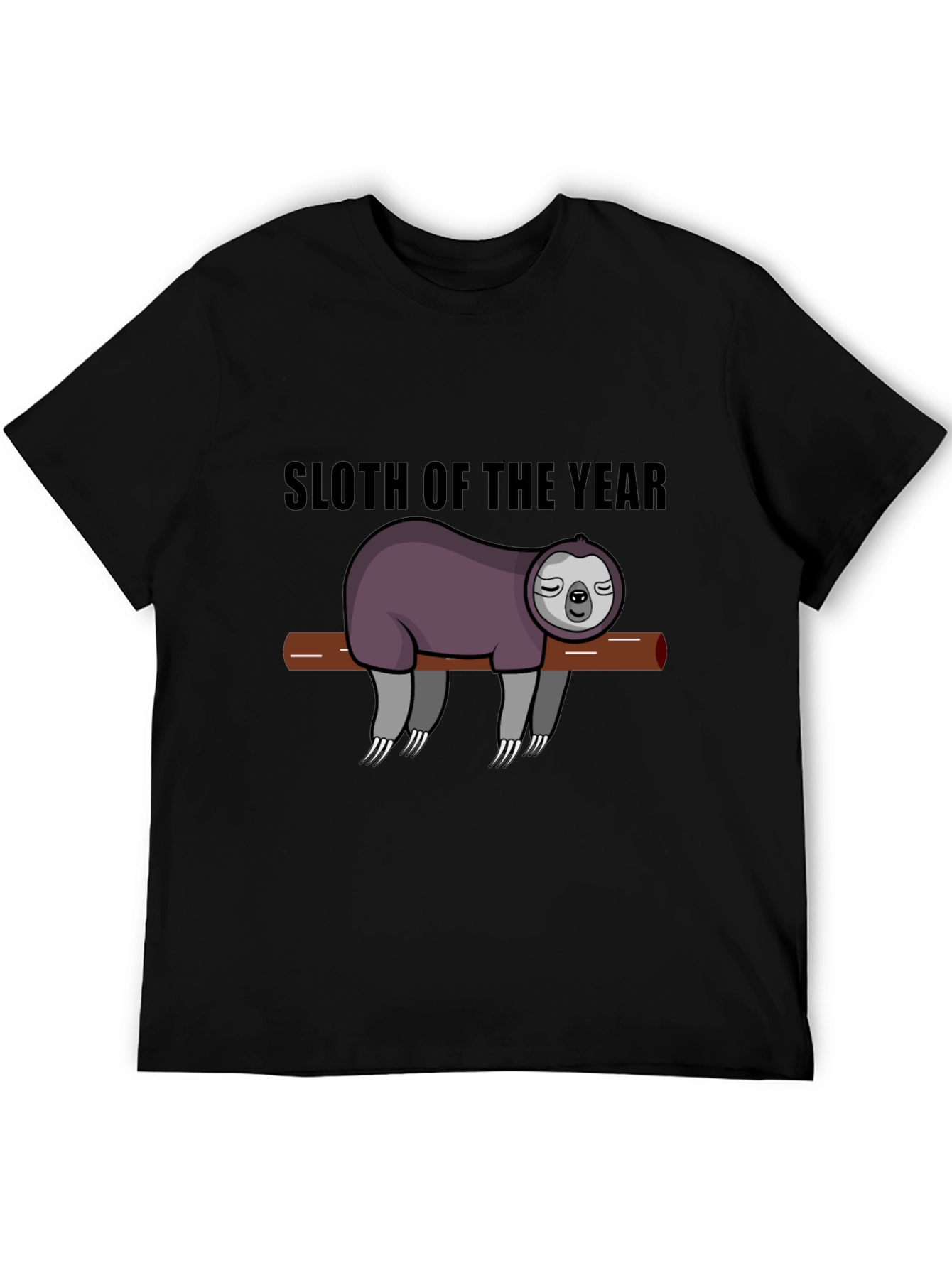 Black Sloth of the Year T-Shirt view 5
