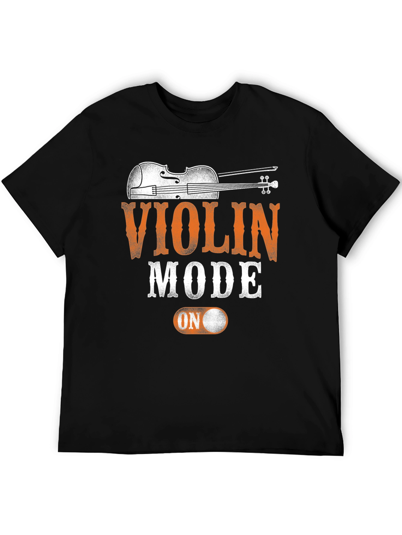 Black Violin Mode On T-Shirt | Musician Apparel view 5