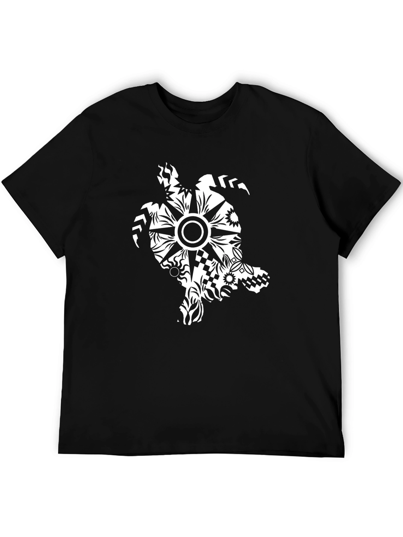 Black Turtle Graphic Tee - Black Unisex T-Shirt view 5