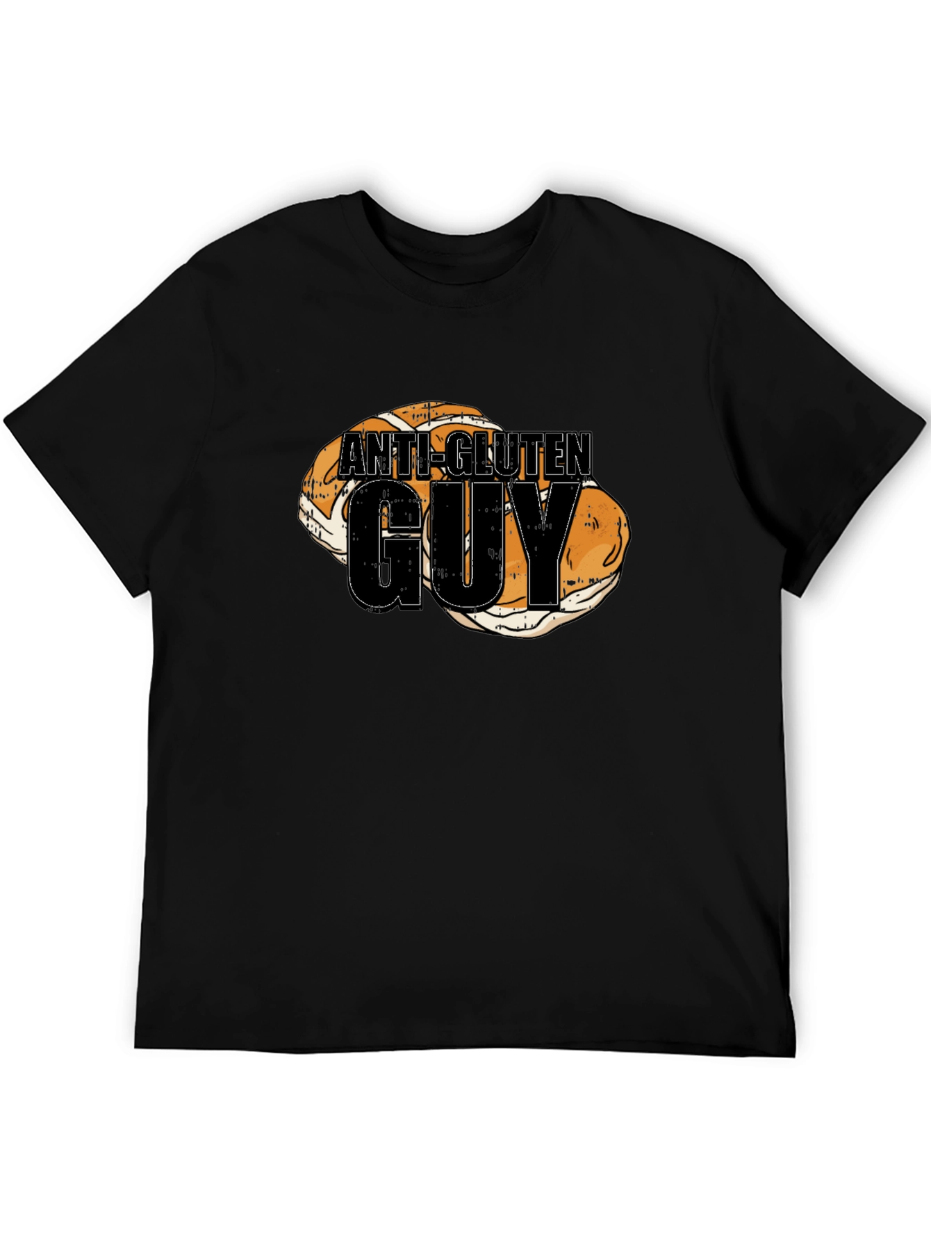 Anti-Gluten Guy T-Shirt Funny Bread Humor Tee - 5