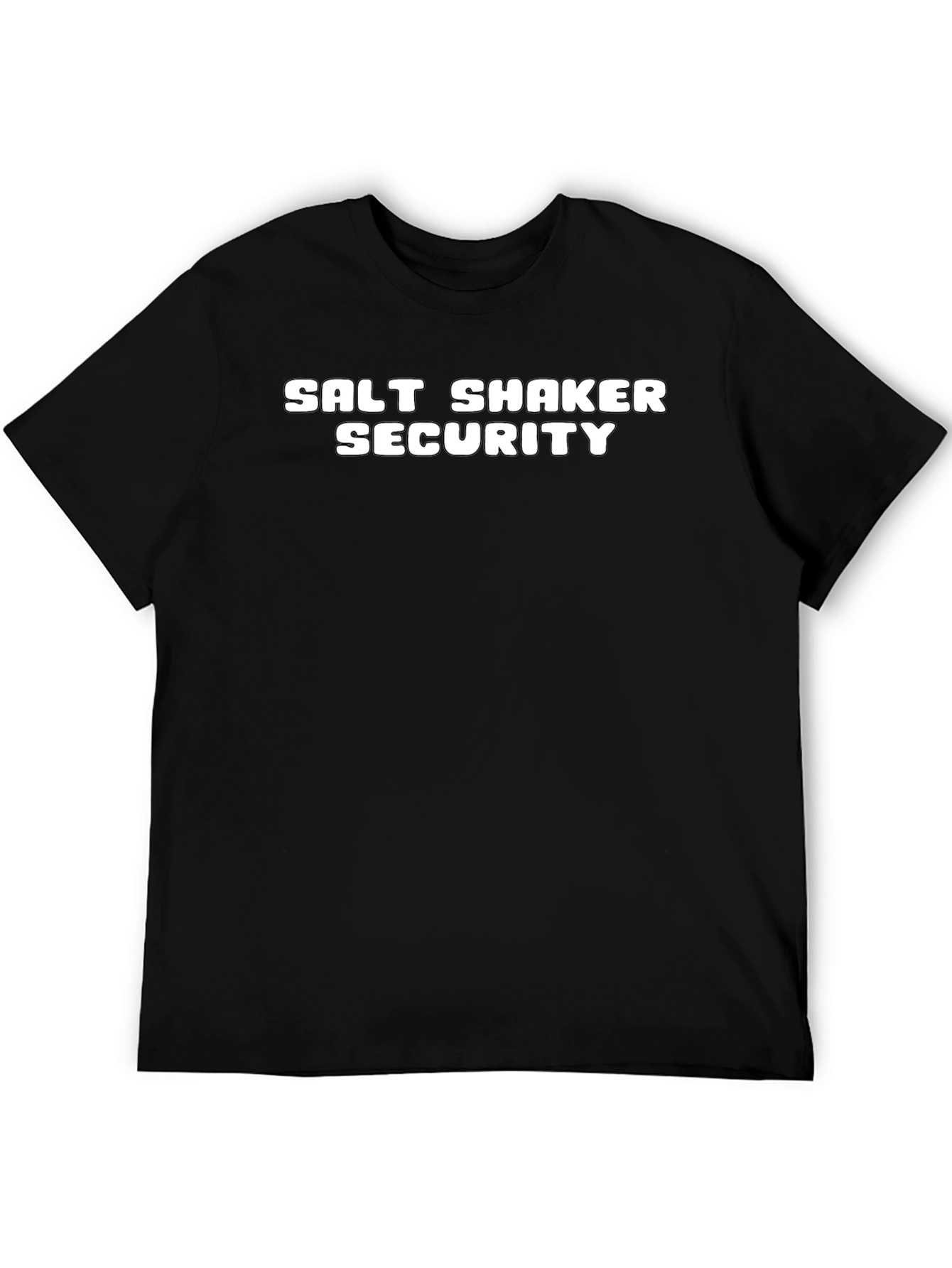 Black Salt Shaker Security T-Shirt - Novelty Graphic Tee view 5