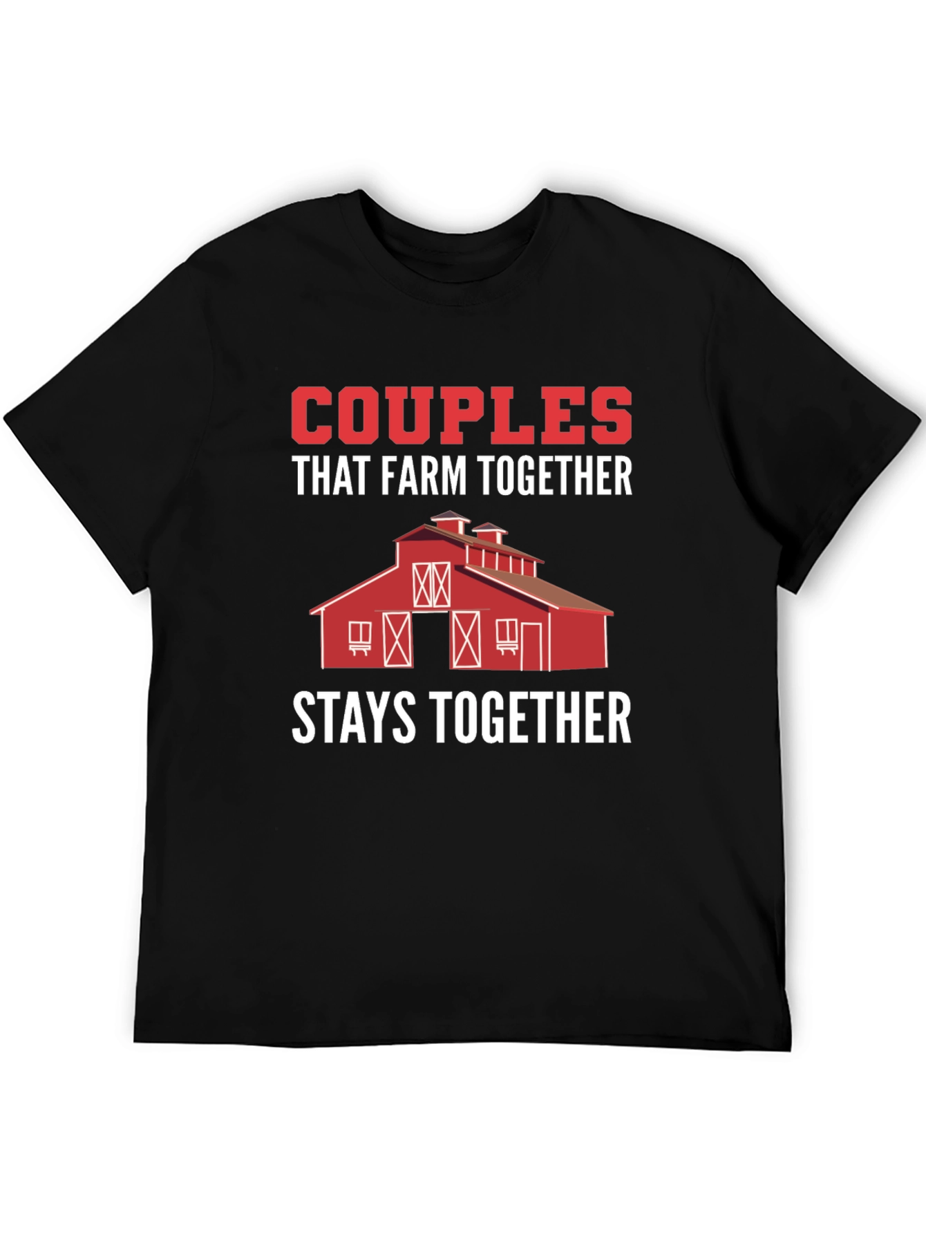 Black Couples That Farm Together Stay Together T-Shirt view 5