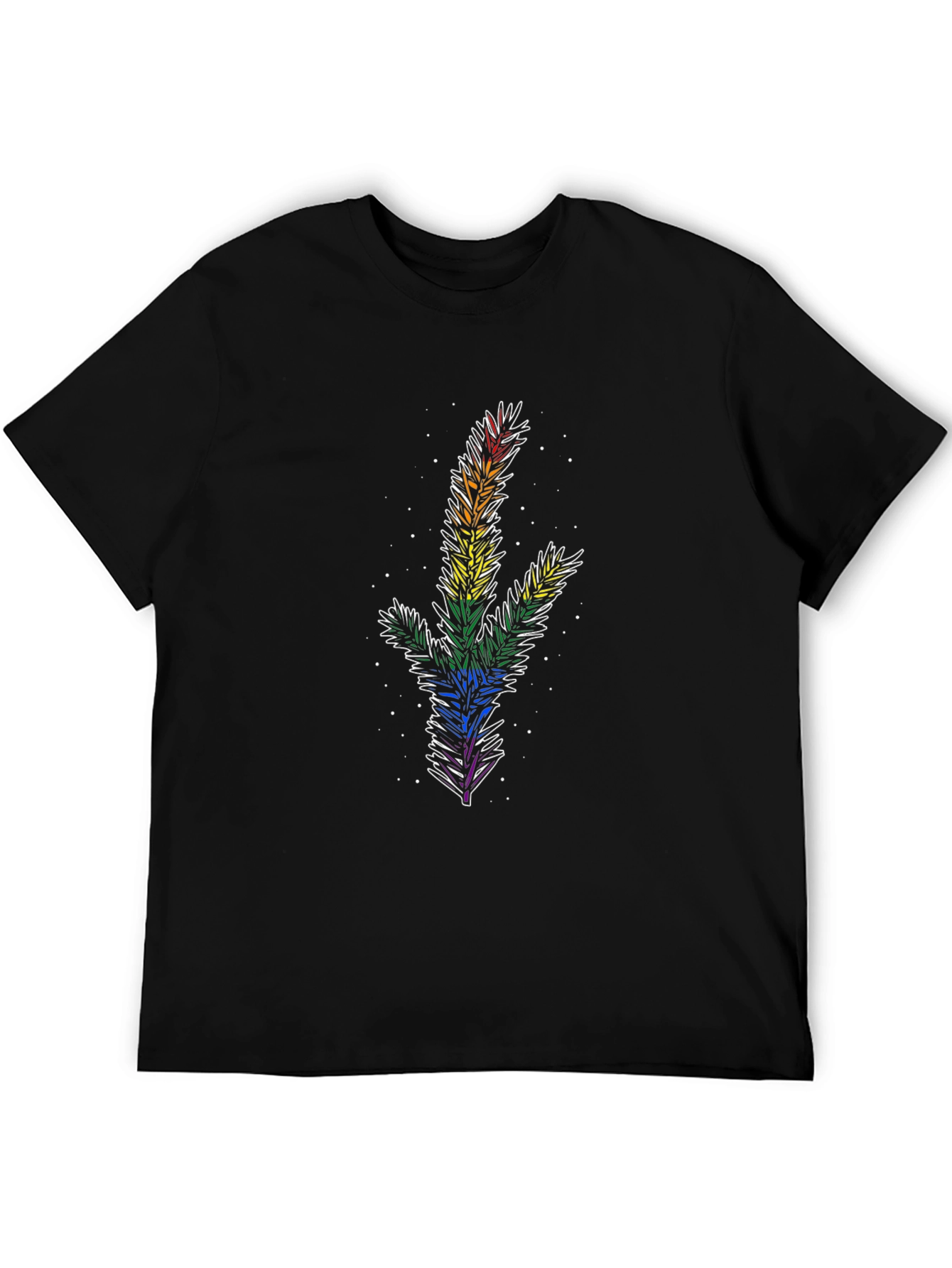 Rainbow Pine Tree Graphic Tee - Pride Apparel - 5