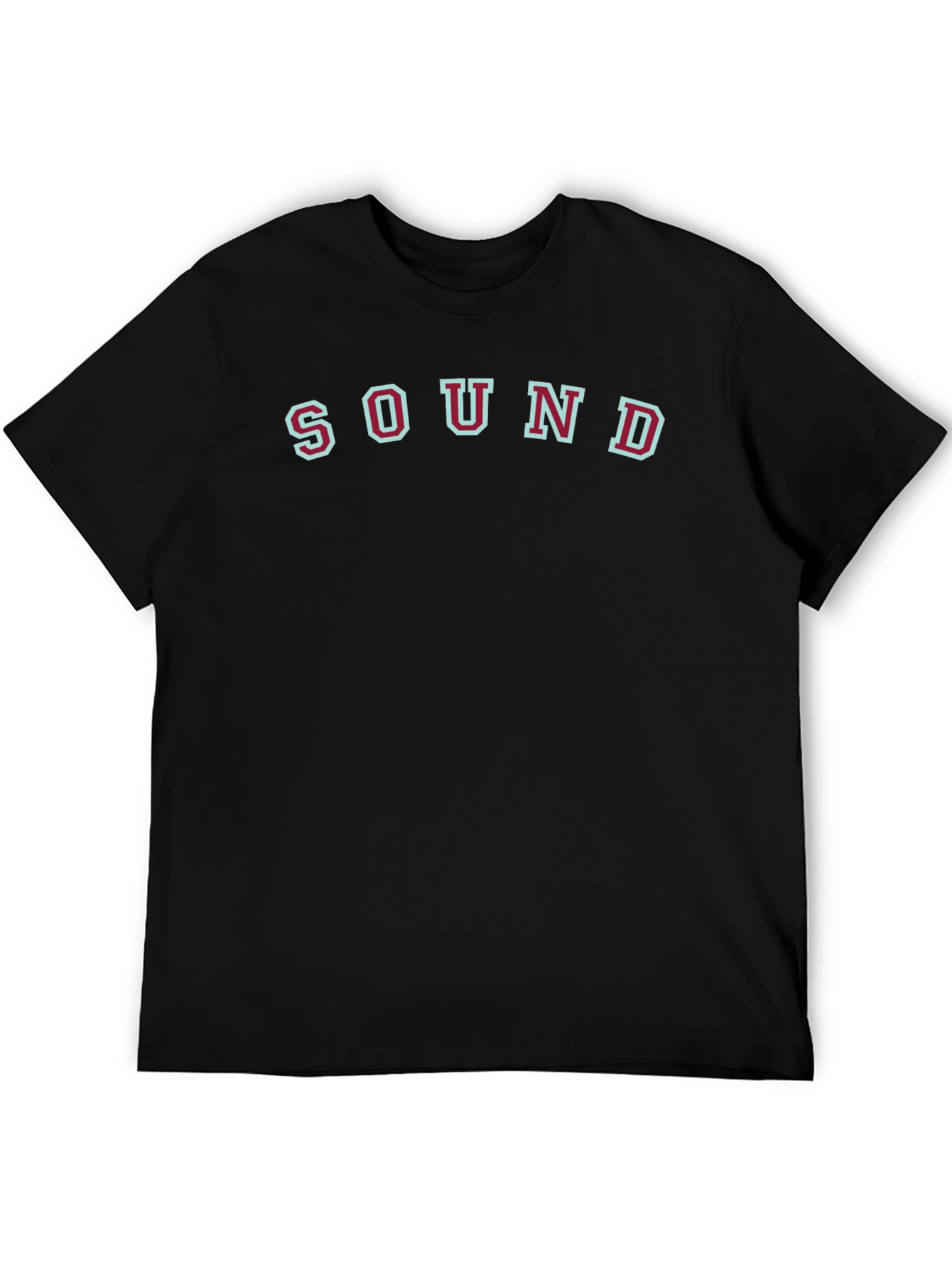Black Sound Graphic Print Tee - Casual Style view 5