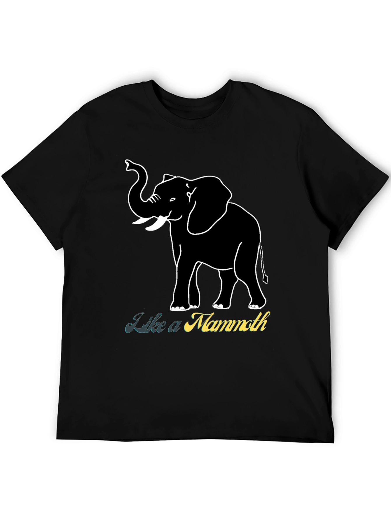 Black Like a Mammoth T-Shirt - Black view 5
