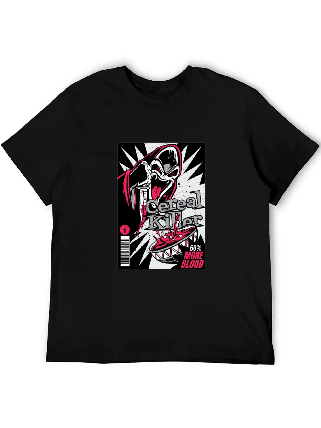 Black Cereal Killer Graphic T-Shirt - Black view 5