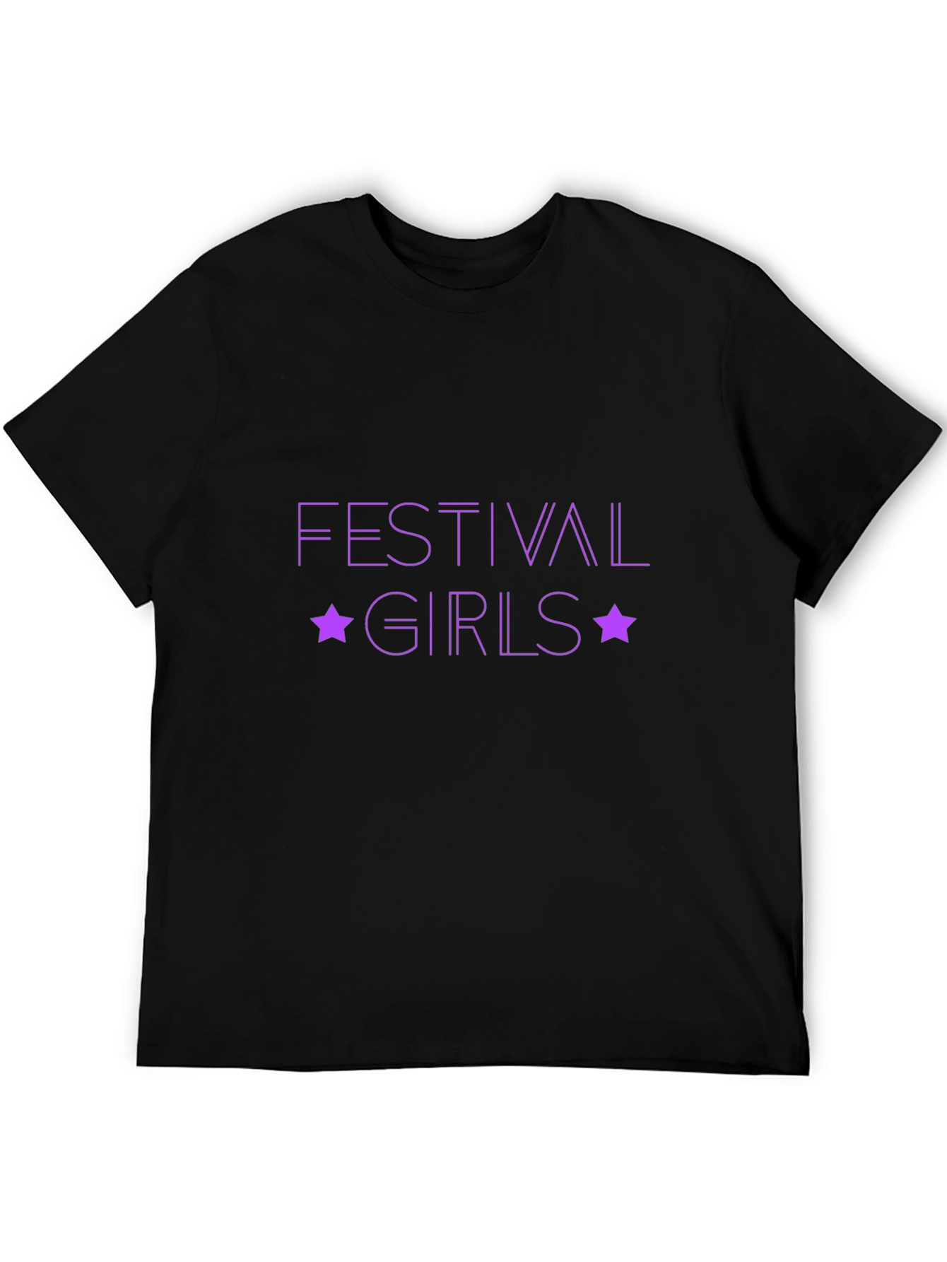 Black Festival Girls Graphic Tee - Black T-Shirt view 5