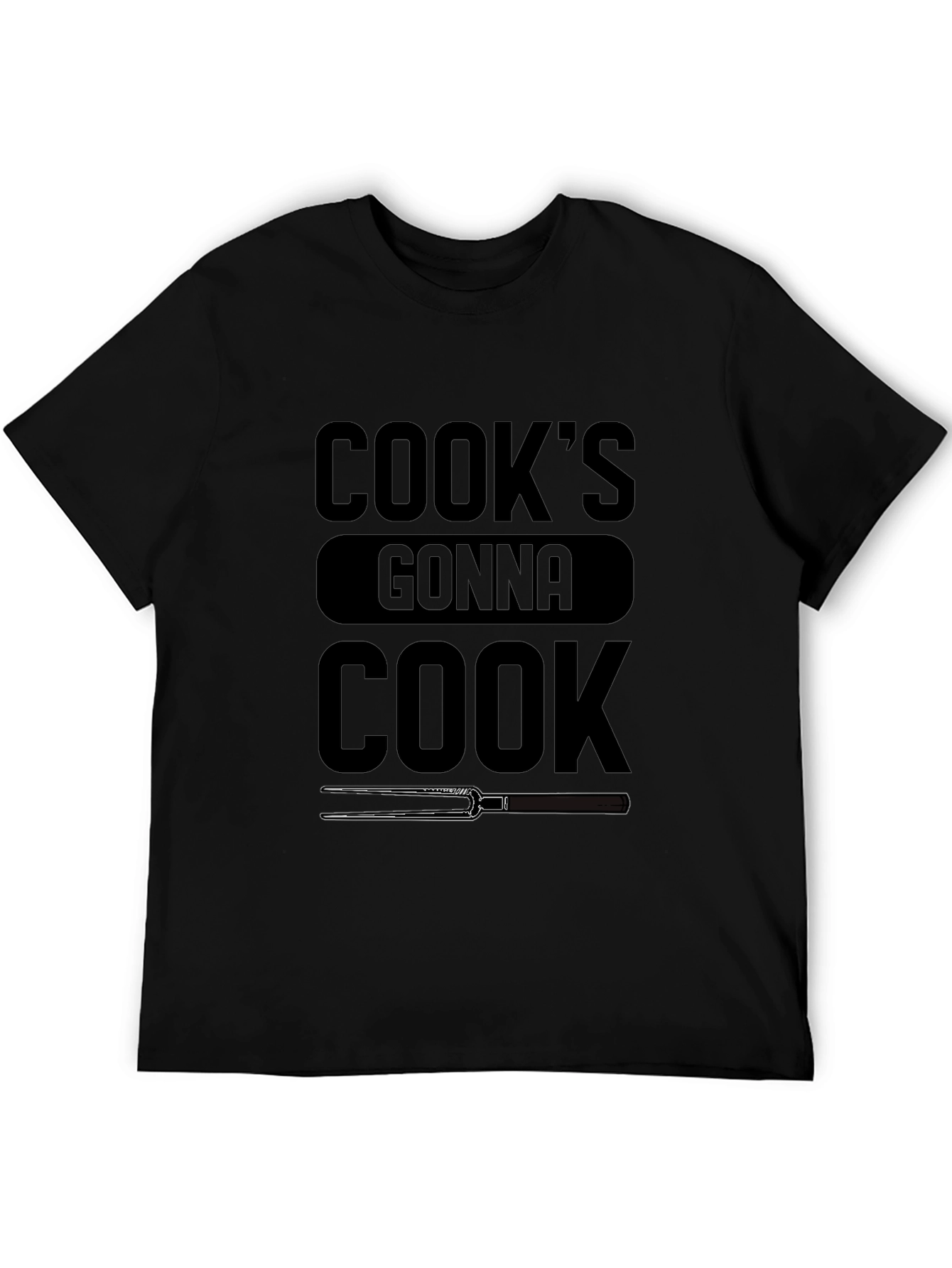 Black Cook's Gonna Cook Black T-Shirt view 5