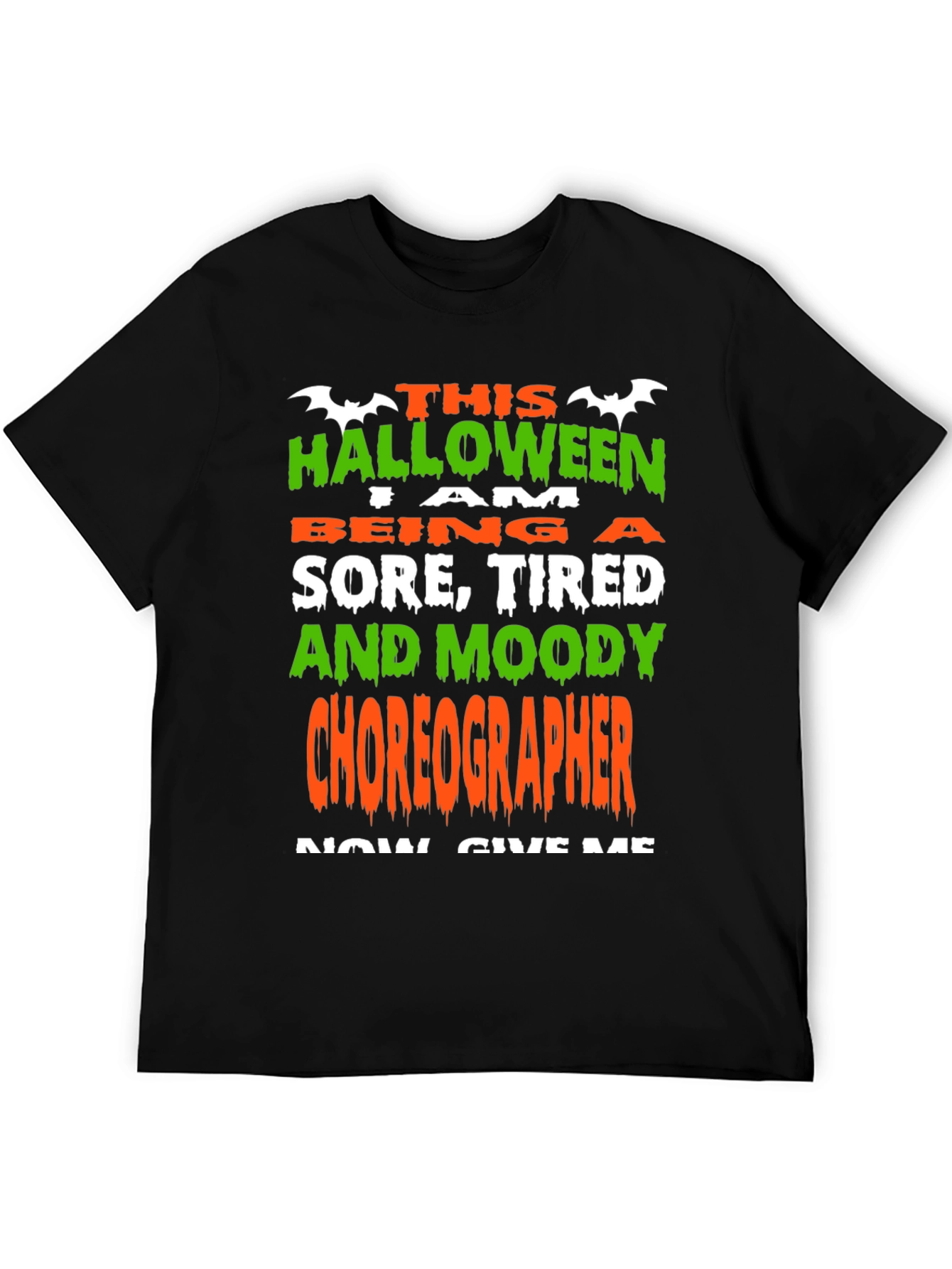 Black Halloween Choreographer T-Shirt view 5